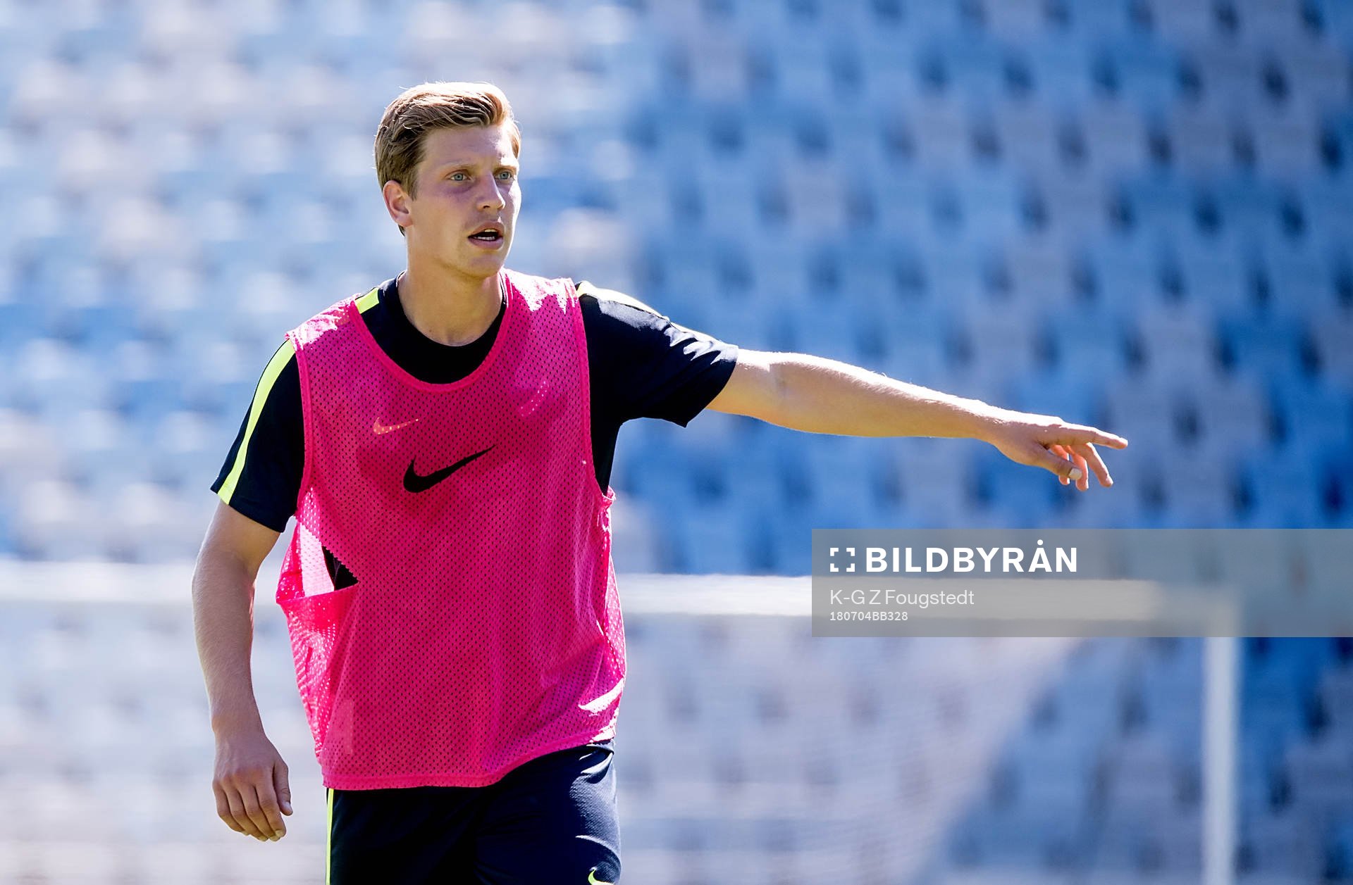 Alexander Fransson första träningen med IFK Norrköping