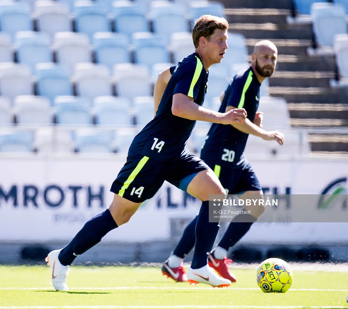 Alexander Fransson första träningen med IFK Norrköping