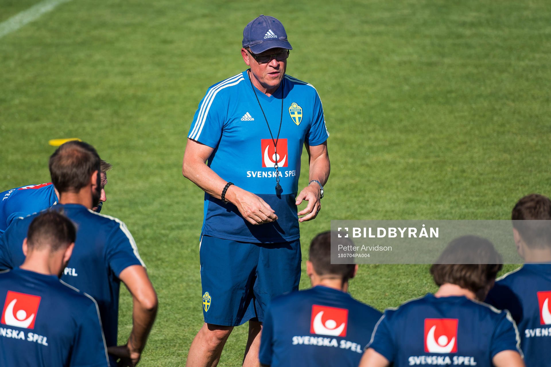 The head coach of the Swedish national football team, Janne