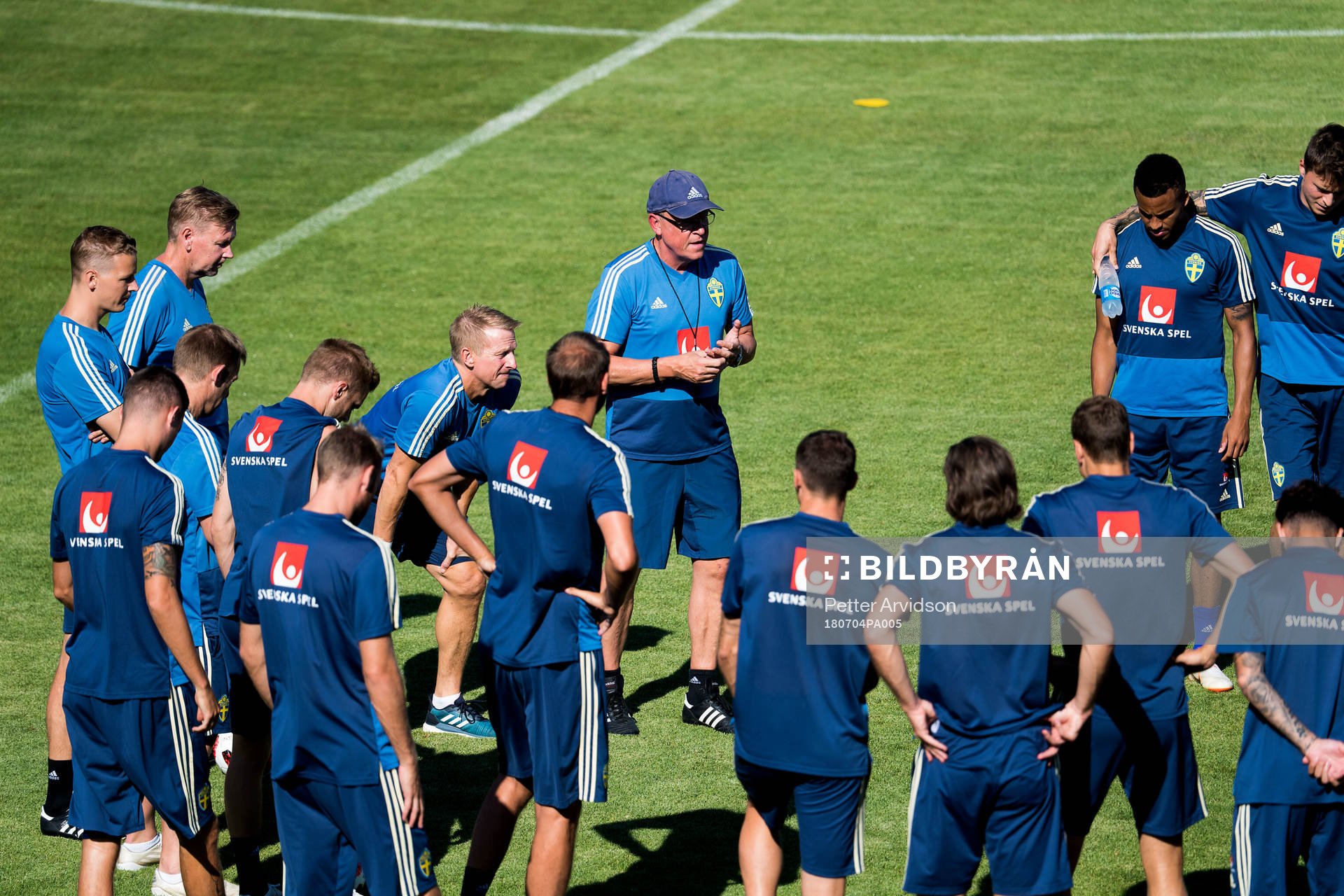 The head coach of the Swedish national football team, Janne
