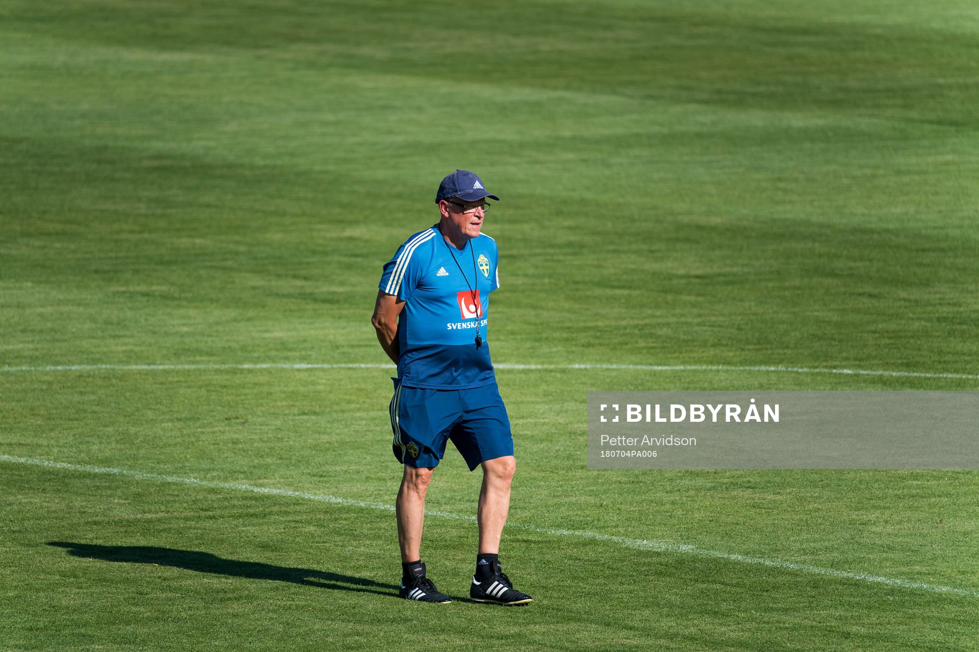 The head coach of the Swedish national football team, Janne