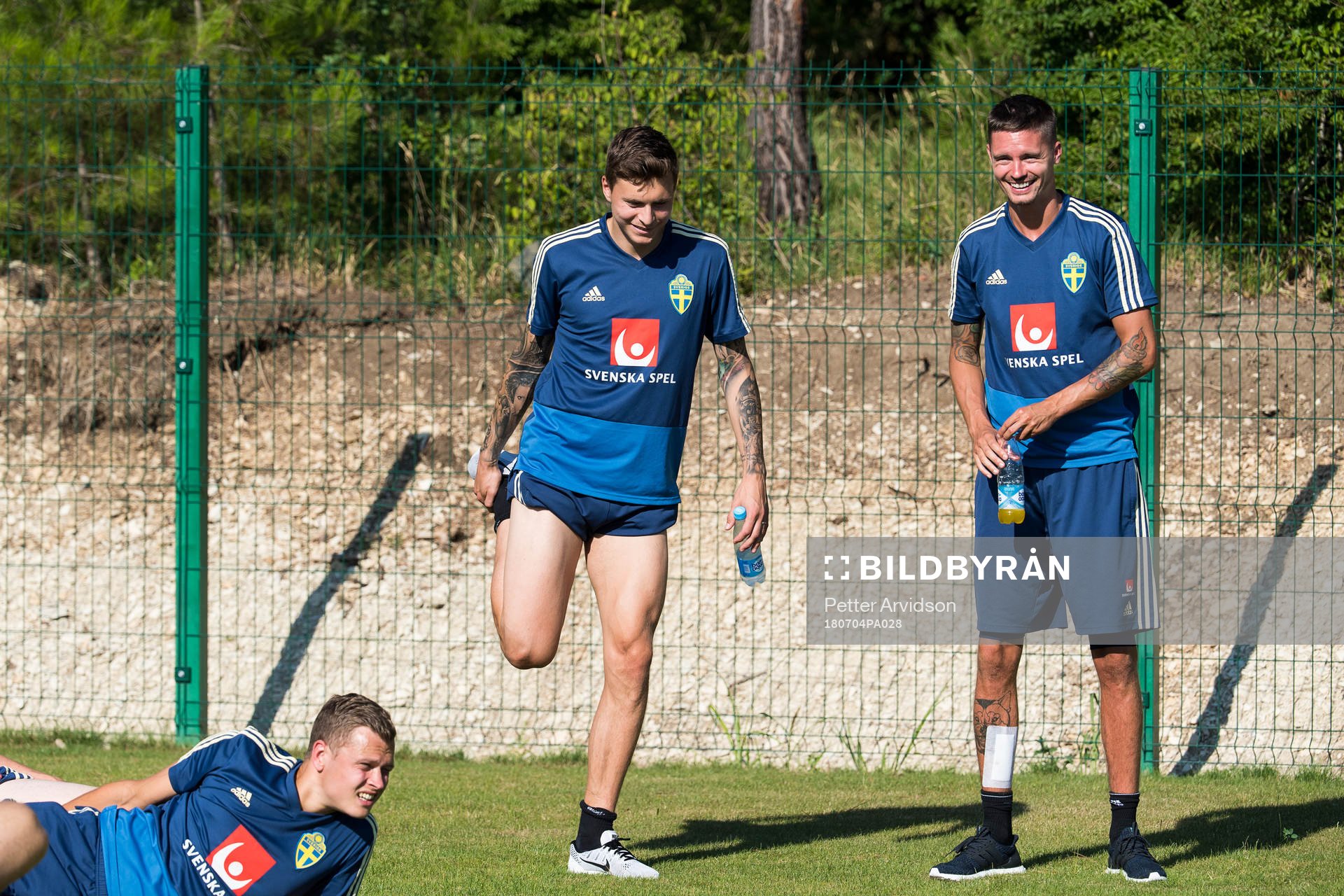 Victor Nilsson Lindelöf and Mikael Lustig of the Swedish