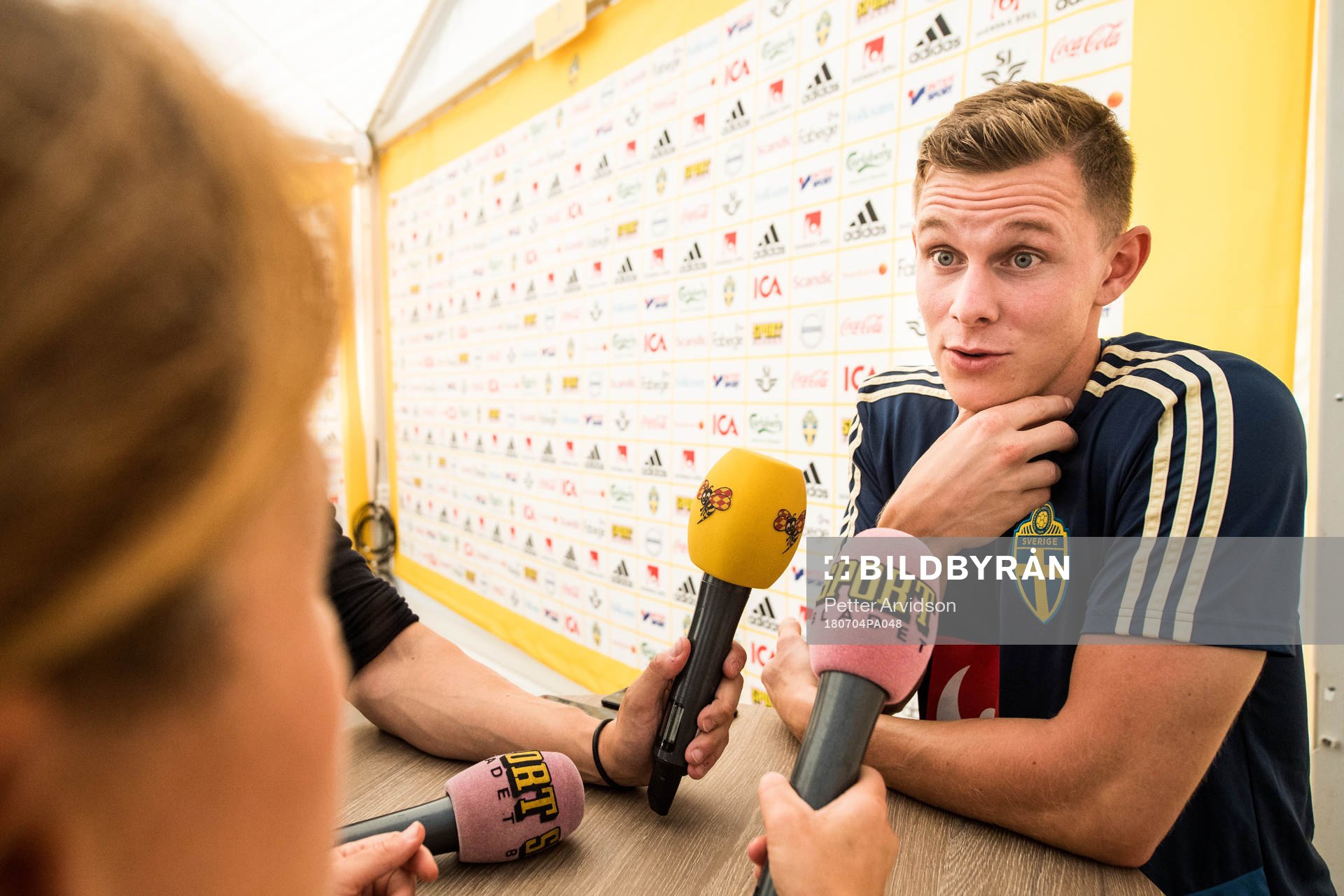 Emil Krafth of the Swedish national football team