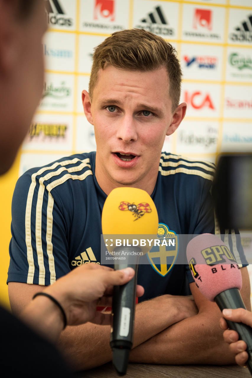 Emil Krafth of the Swedish national football team