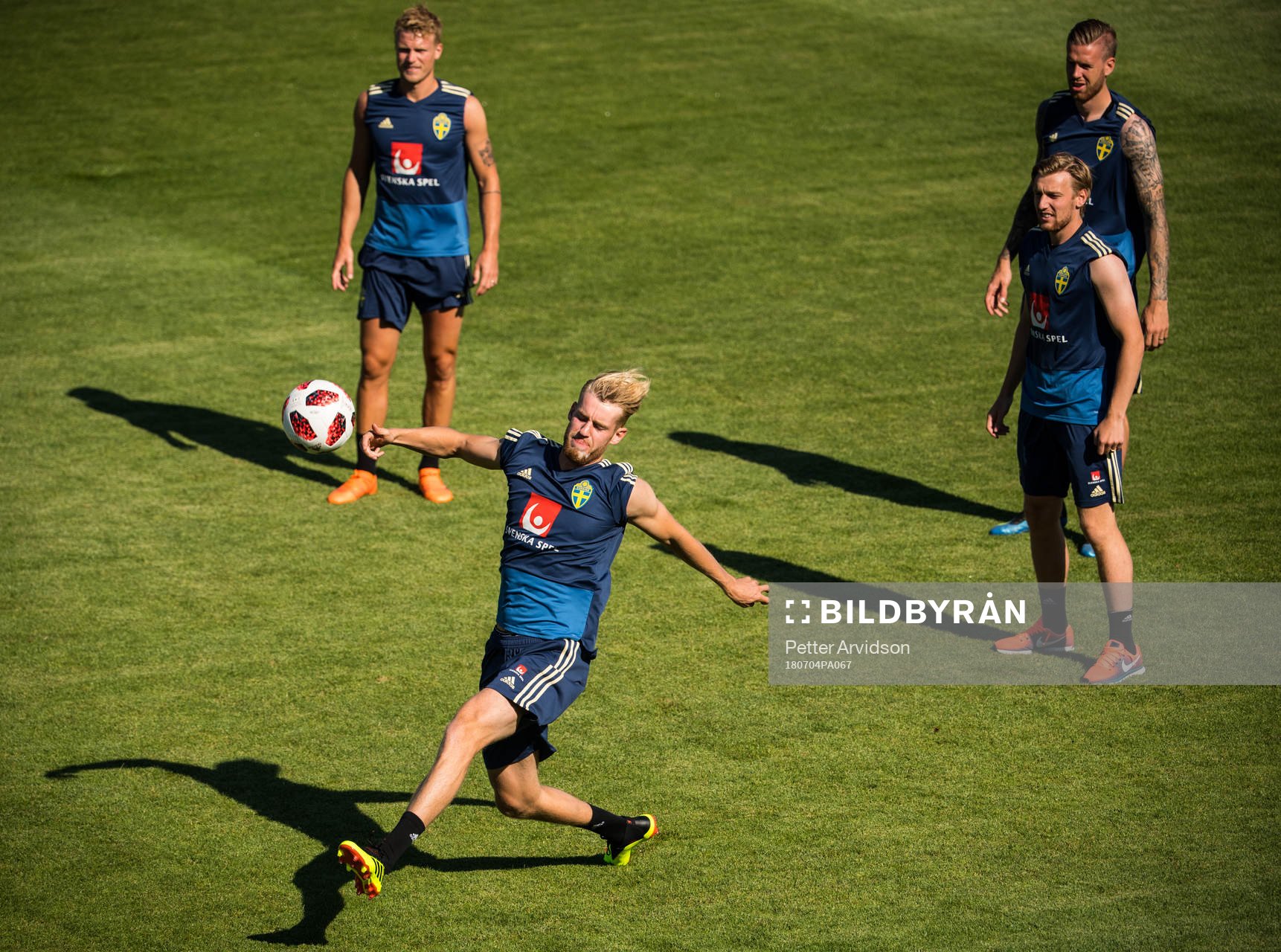 Filip Helander of the Swedish national football team at a