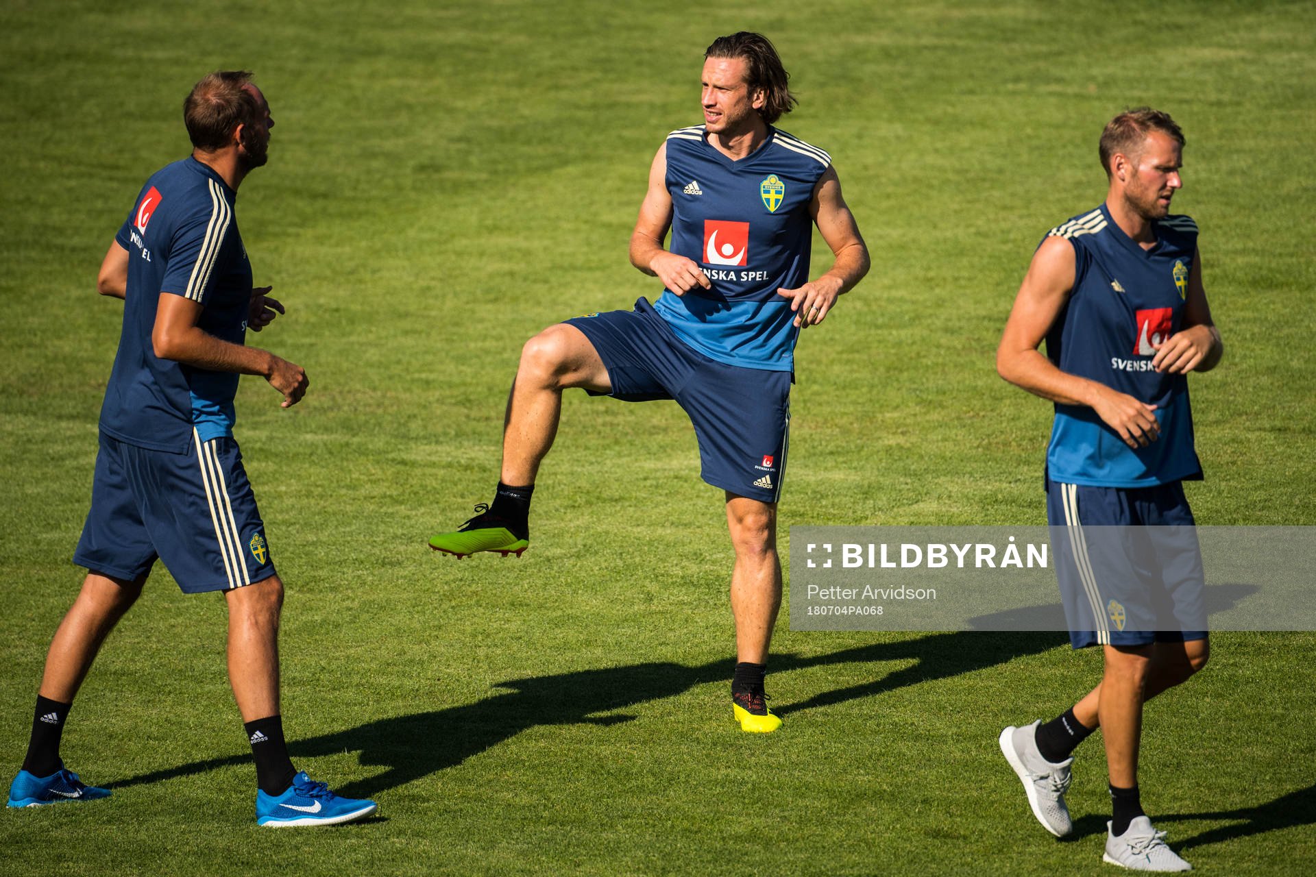 Andreas Granqvist, Gustav Svensson and Ola Toivonen of the