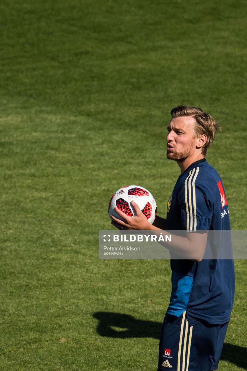 Emil Forsberg of the Swedish national football team at a
