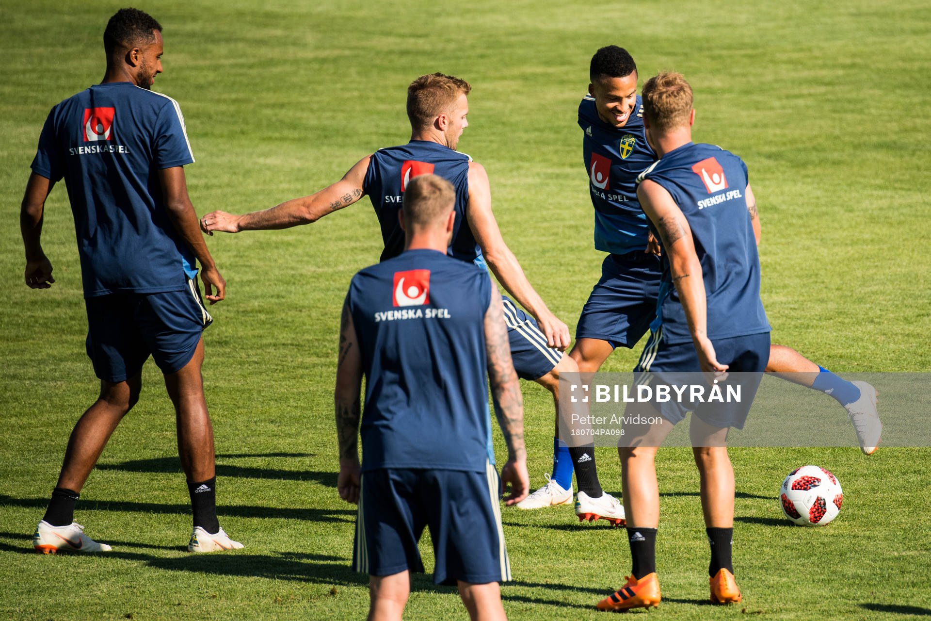 Sebastian Larsson and Martin Olsson of the Swedish national