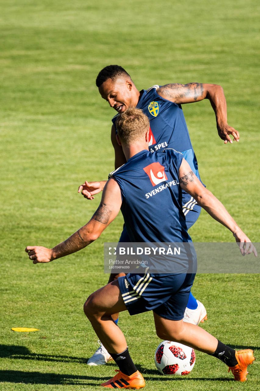 Martin Olsson of the Swedish national football team at a