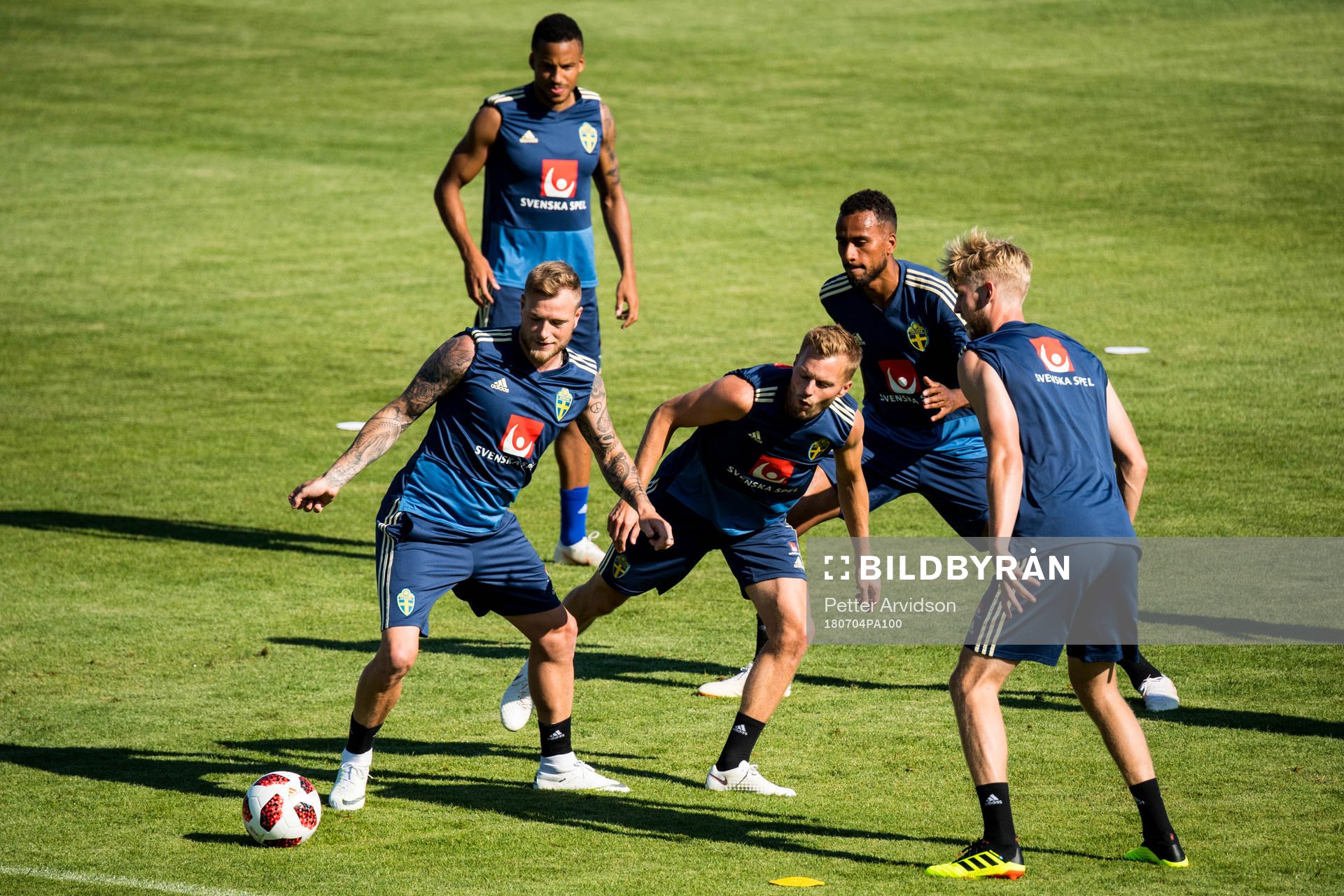 John Guidetti, Sebastian Larsson, Martin Olsson and Isaac