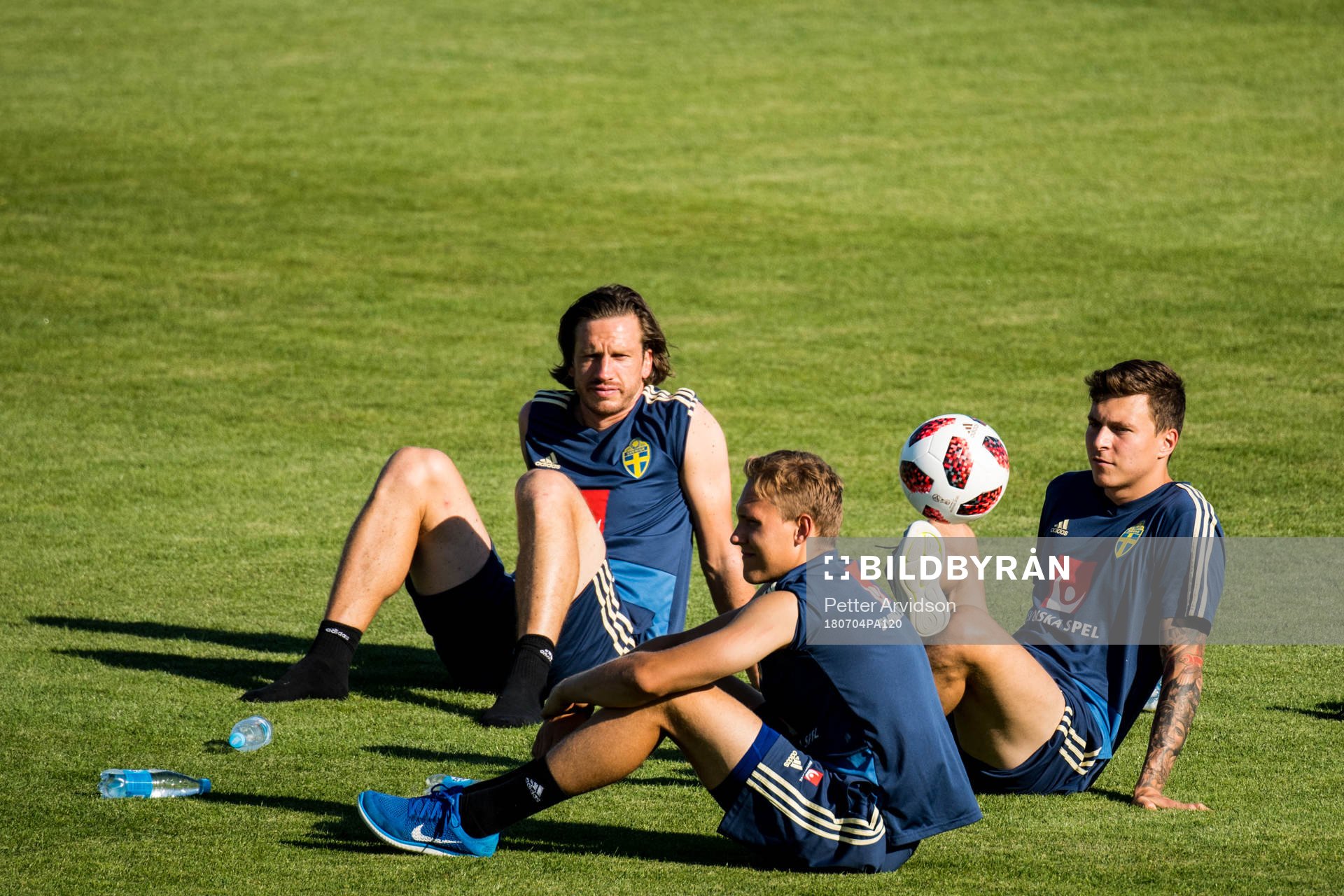 Gustav Svensson, Ludwig Augustinsson and Victor Nilsson