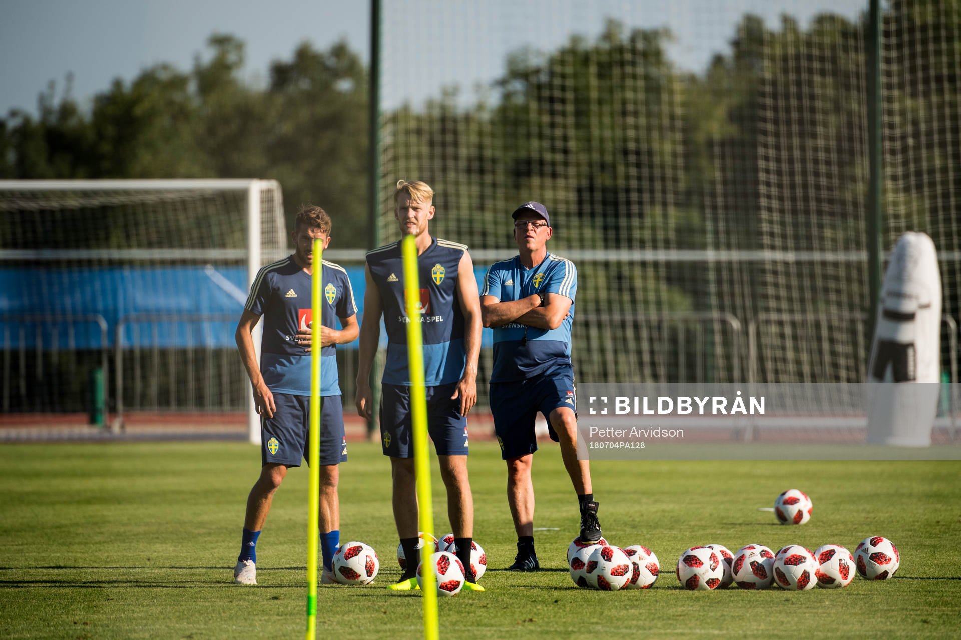 Marcus Rohdén, Filip Helander and head coach Janne