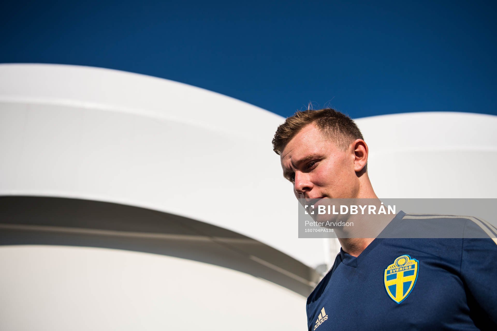 Emil Krafth of the Swedish national football team