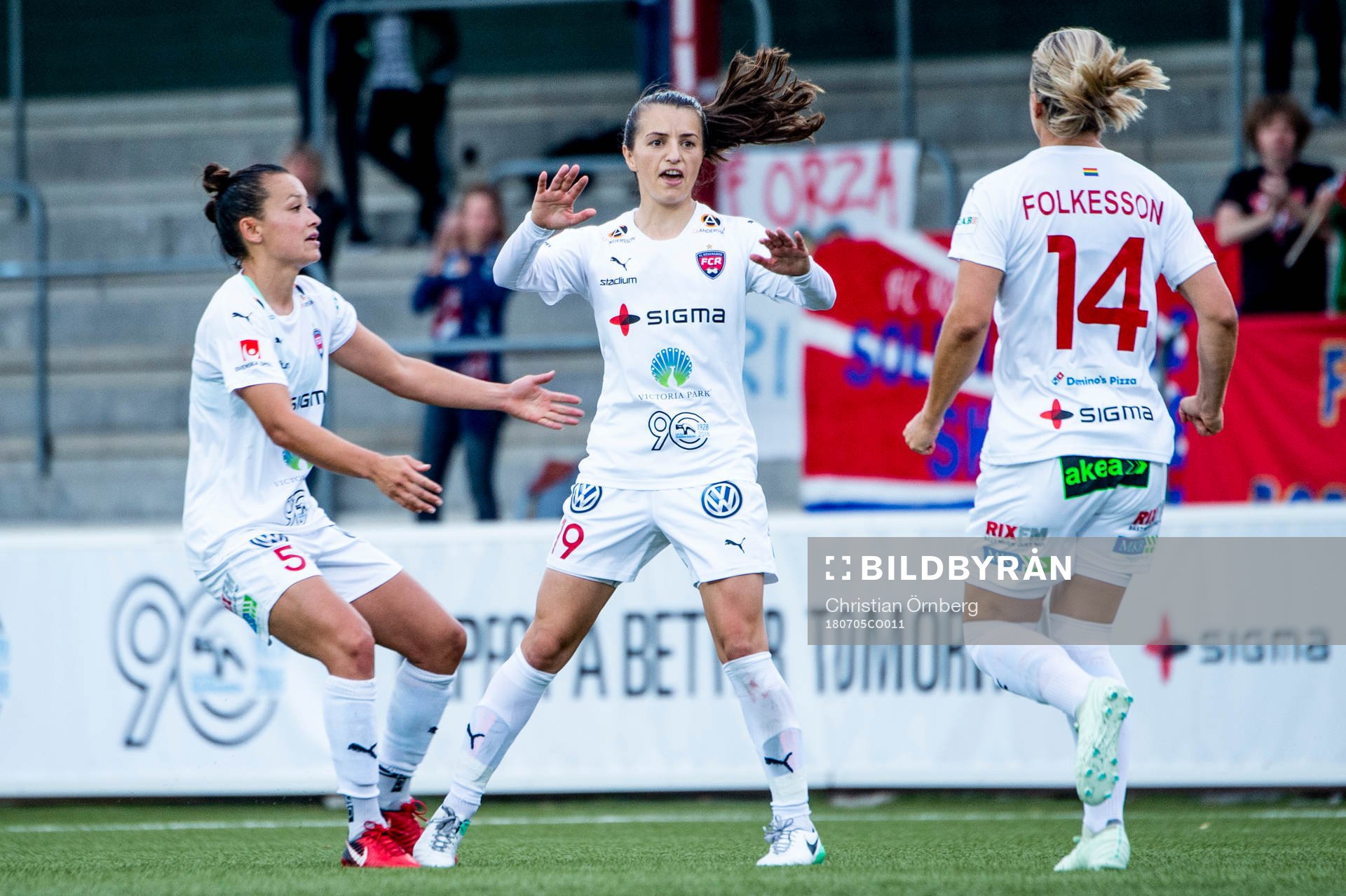 Rosengårds Iva Landeka jublar