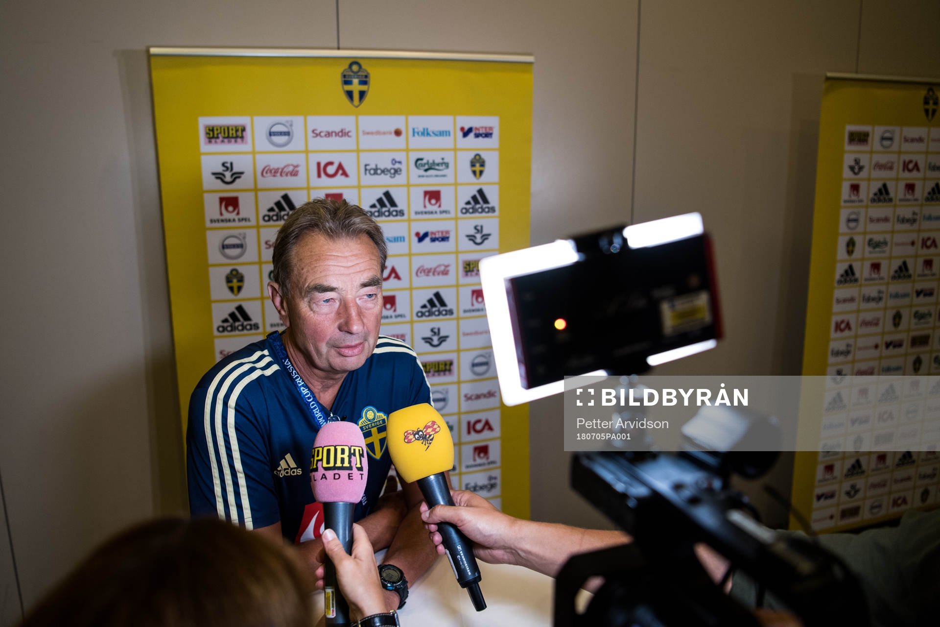 Scout Tom Prahl of the Swedish national football team at a