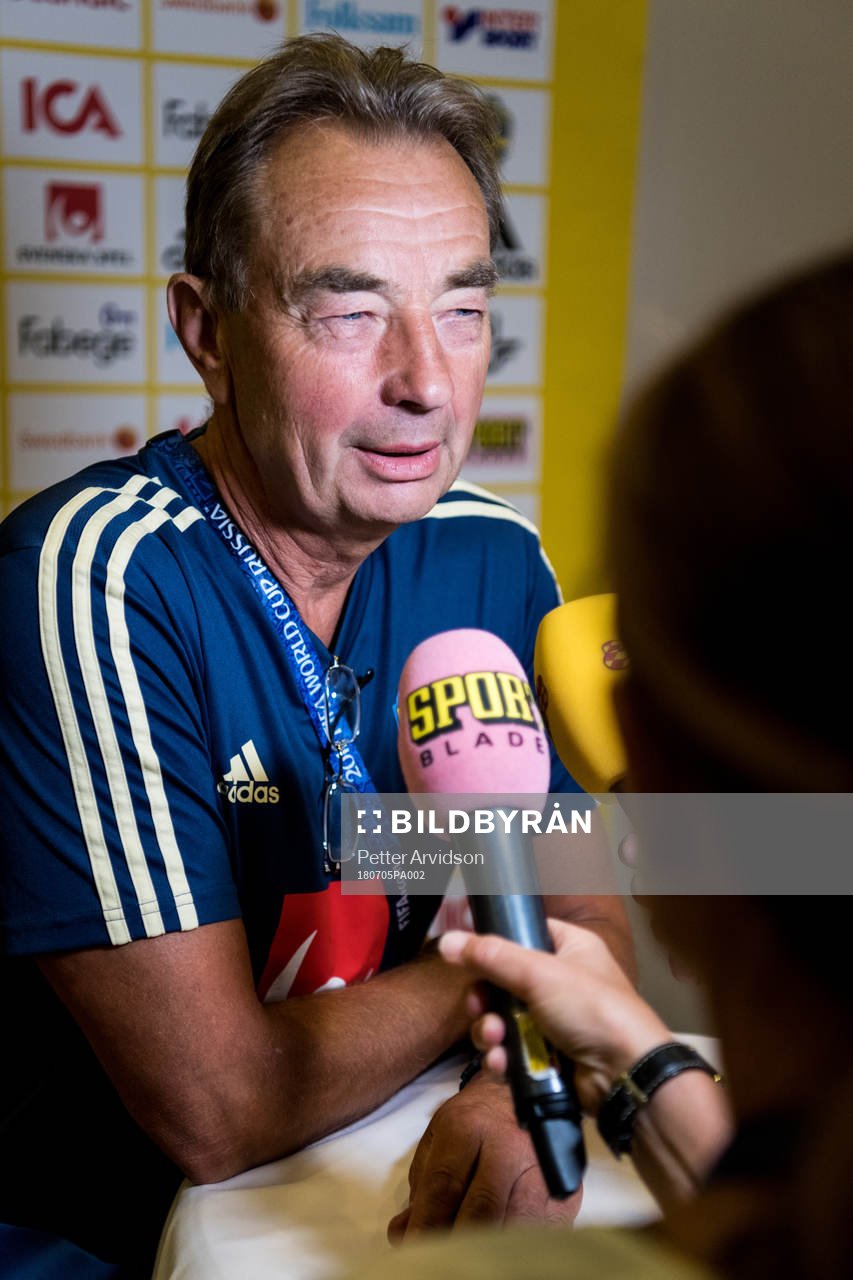 Scout Tom Prahl of the Swedish national football team at a