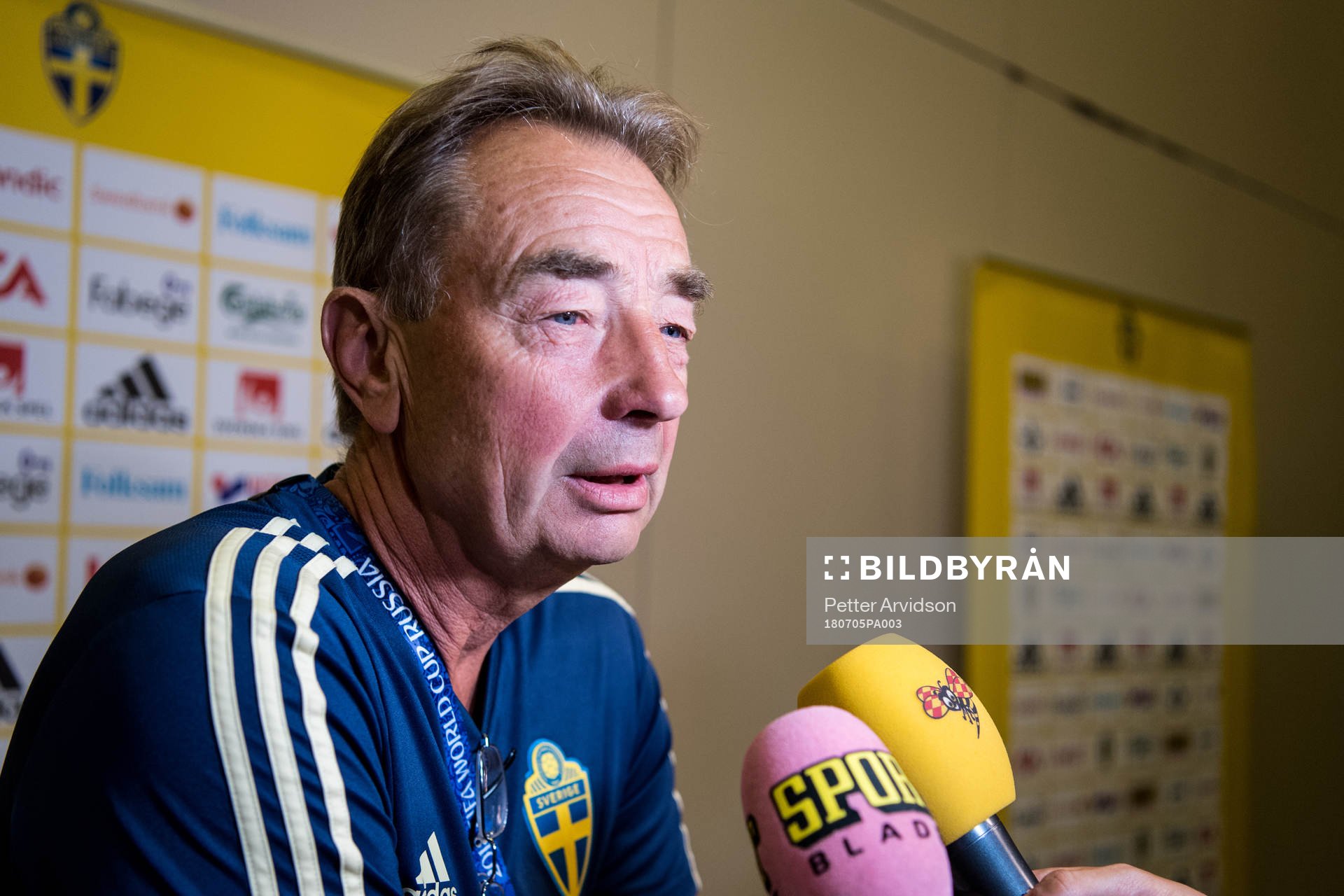Scout Tom Prahl of the Swedish national football team at a