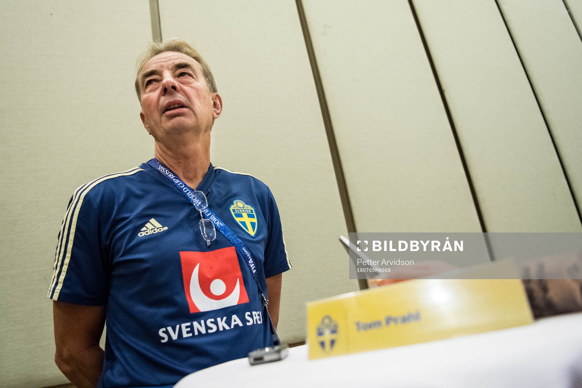 Scout Tom Prahl of the Swedish national football team at a