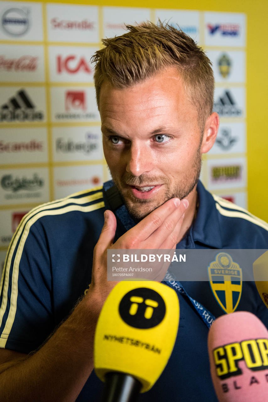 Sebastian Larsson of the Swedish national football team at
