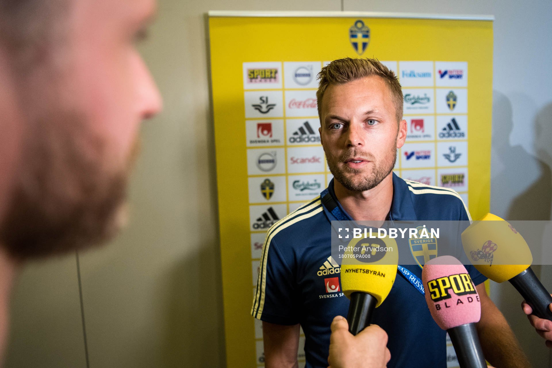Sebastian Larsson of the Swedish national football team at