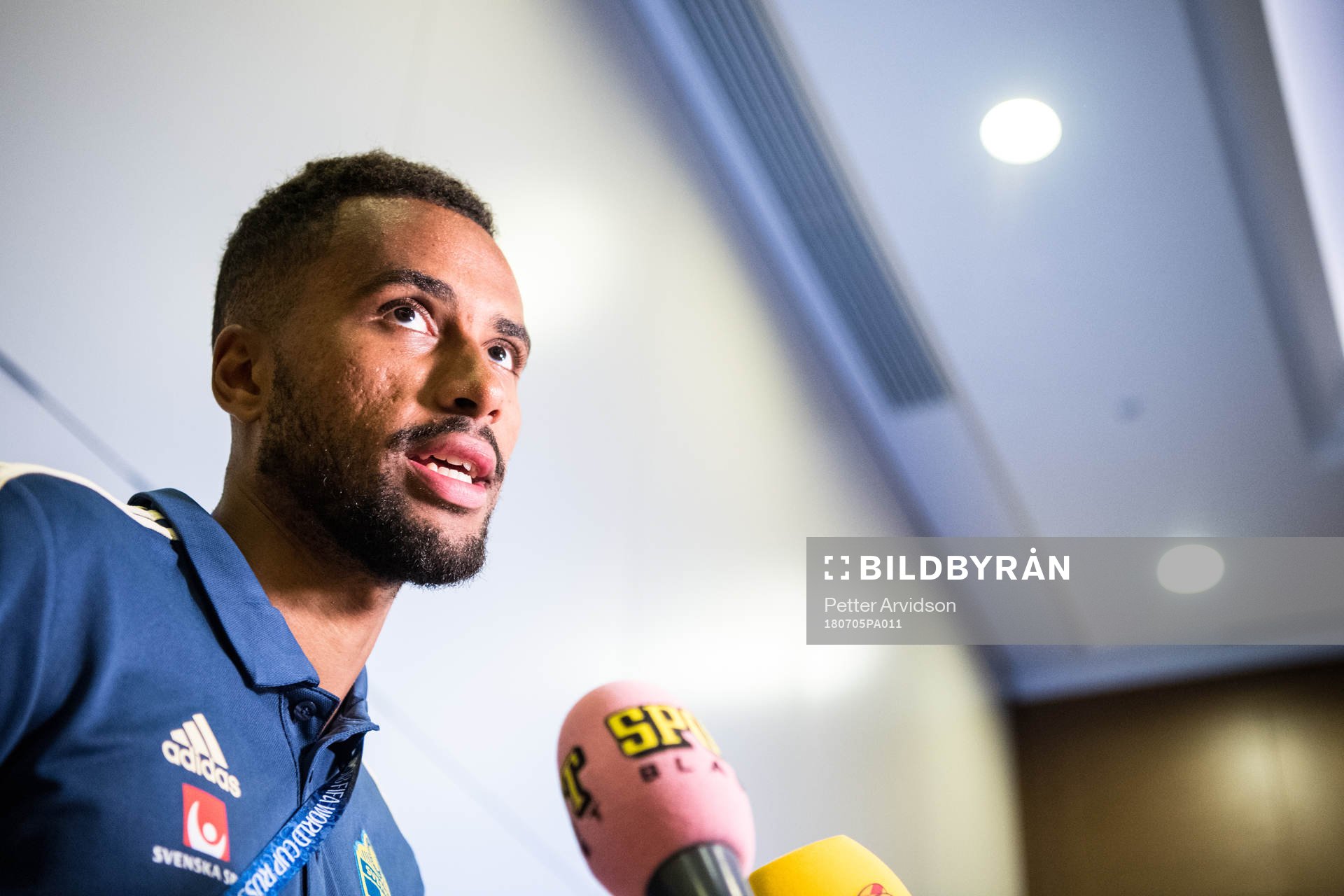 Isaac Kiese Thelin of the Swedish national football team at