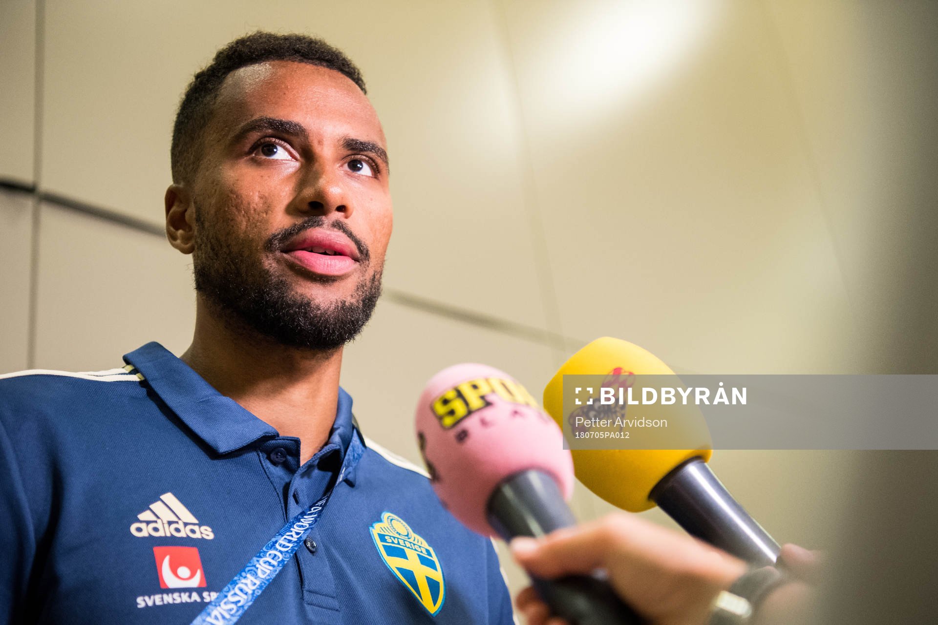Isaac Kiese Thelin of the Swedish national football team at