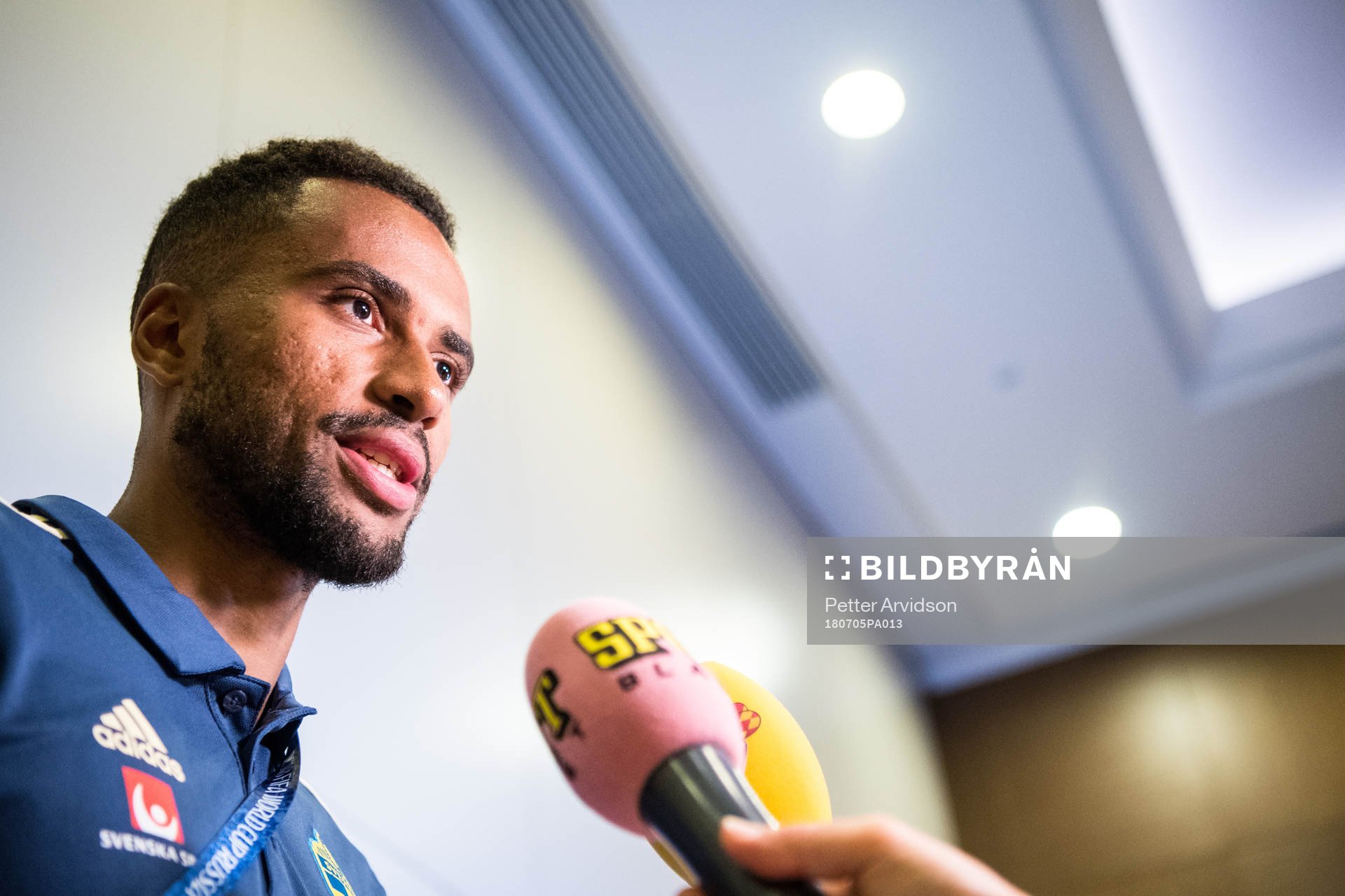 Isaac Kiese Thelin of the Swedish national football team at