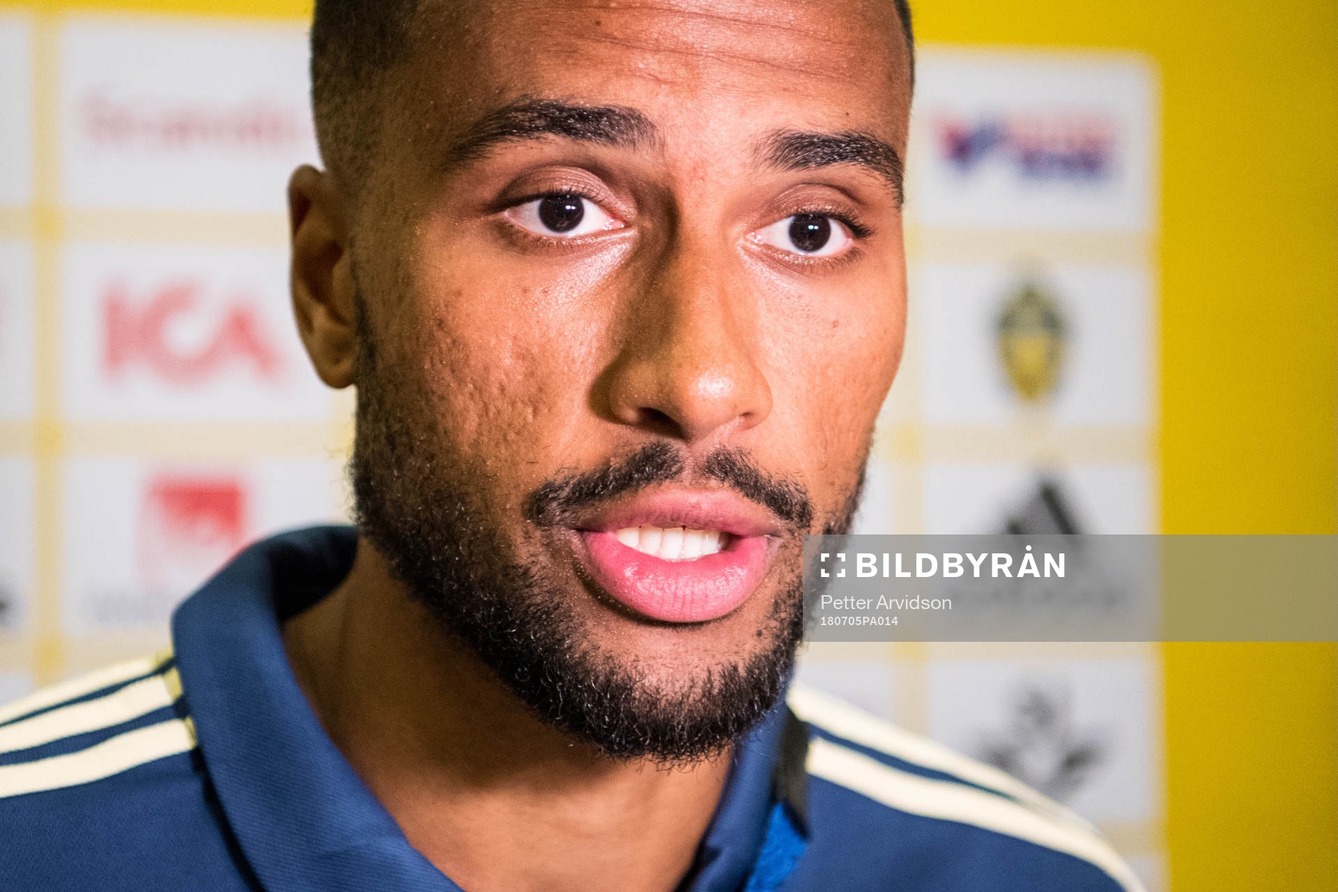 Isaac Kiese Thelin of the Swedish national football team at