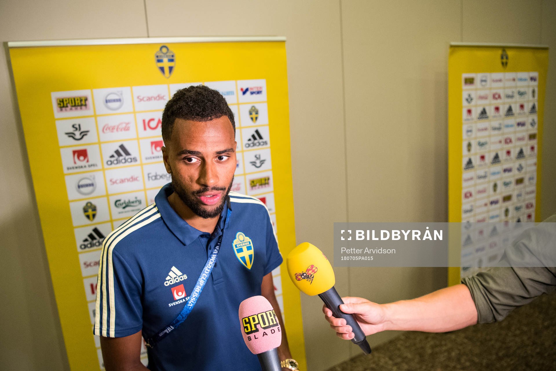 Isaac Kiese Thelin of the Swedish national football team at