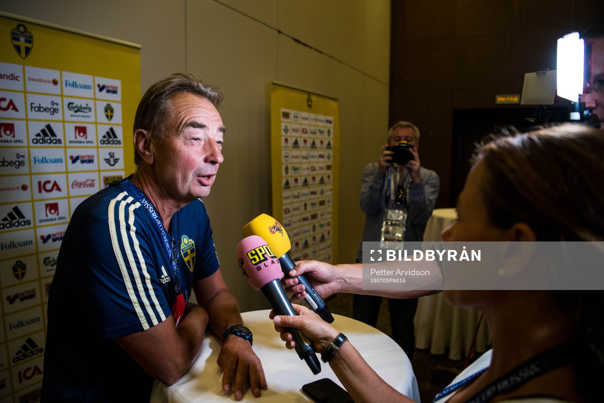 Scout Tom Prahl of the Swedish national football team at a