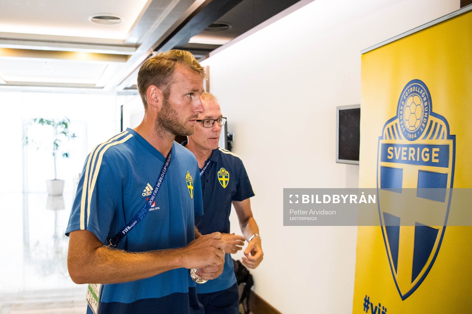 Ola Toivonen of the Swedish national football team prior a