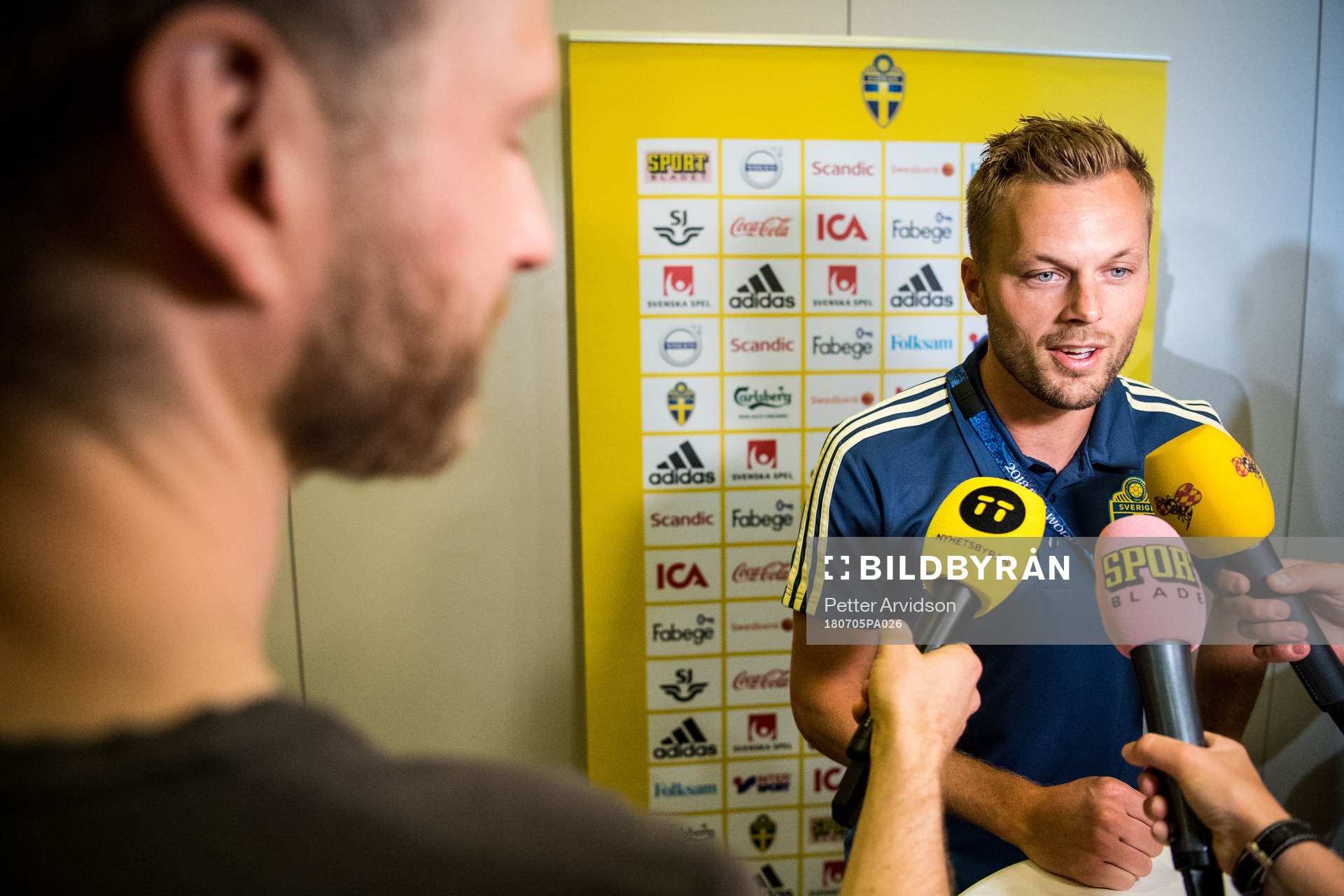 Sebastian Larsson of the Swedish national football team at