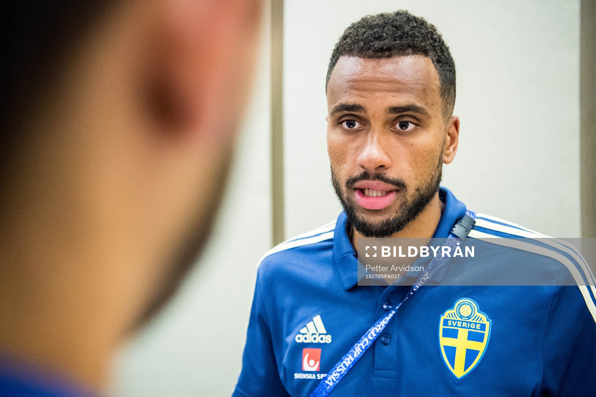 Isaac Kiese Thelin of the Swedish national football team at