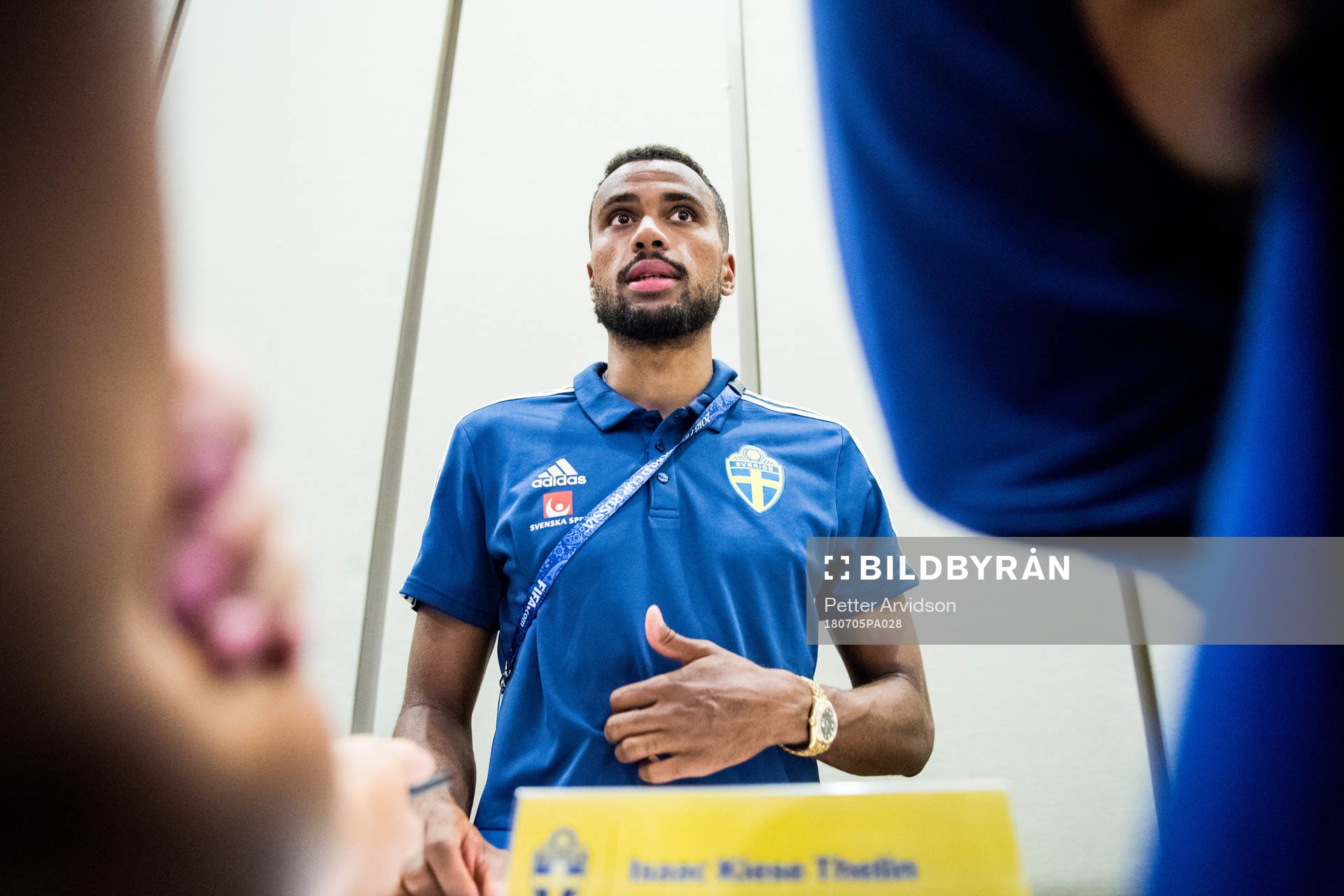 Isaac Kiese Thelin of the Swedish national football team at