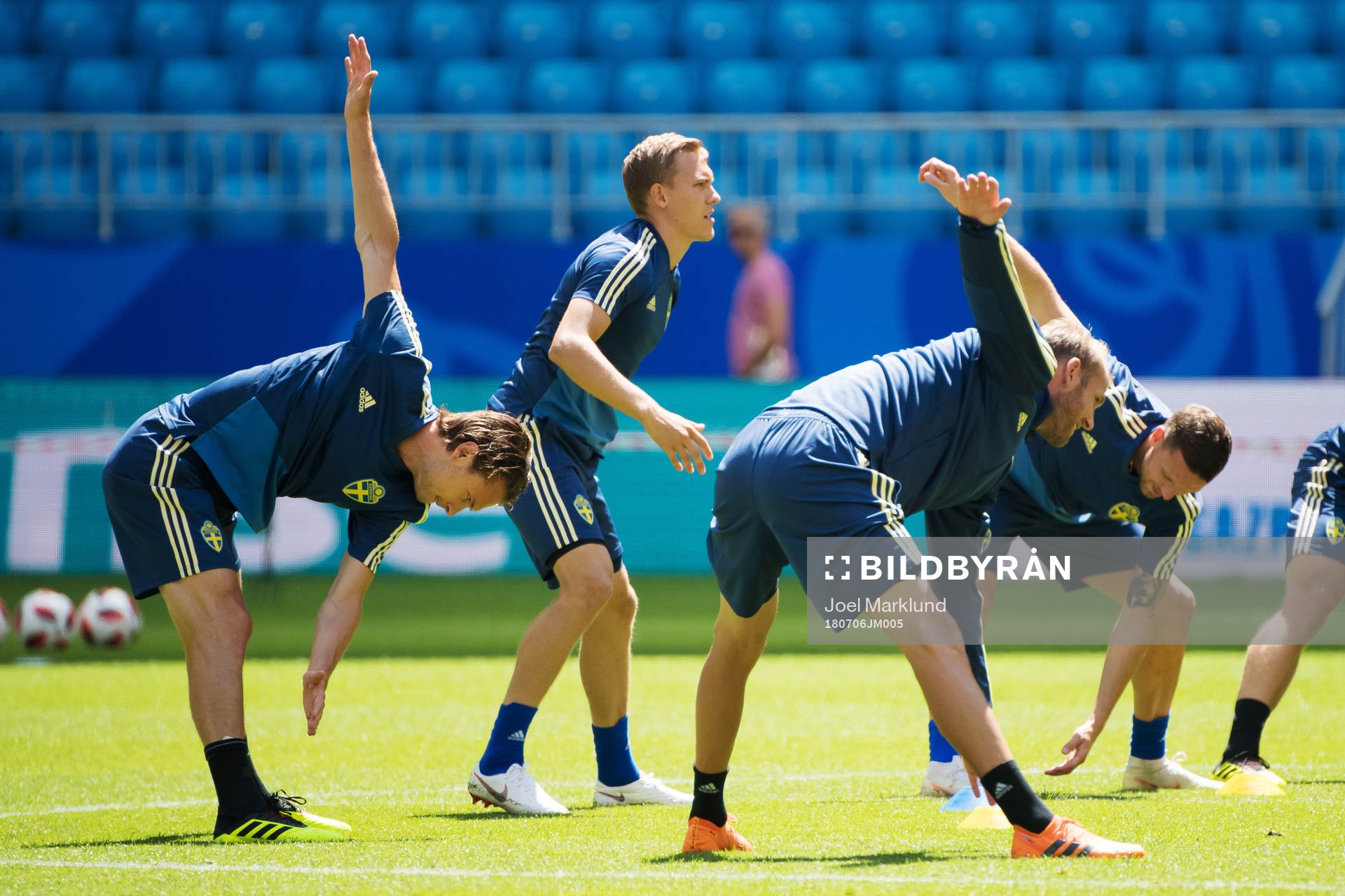 Albin Ekdal of the Swedish national football team at a