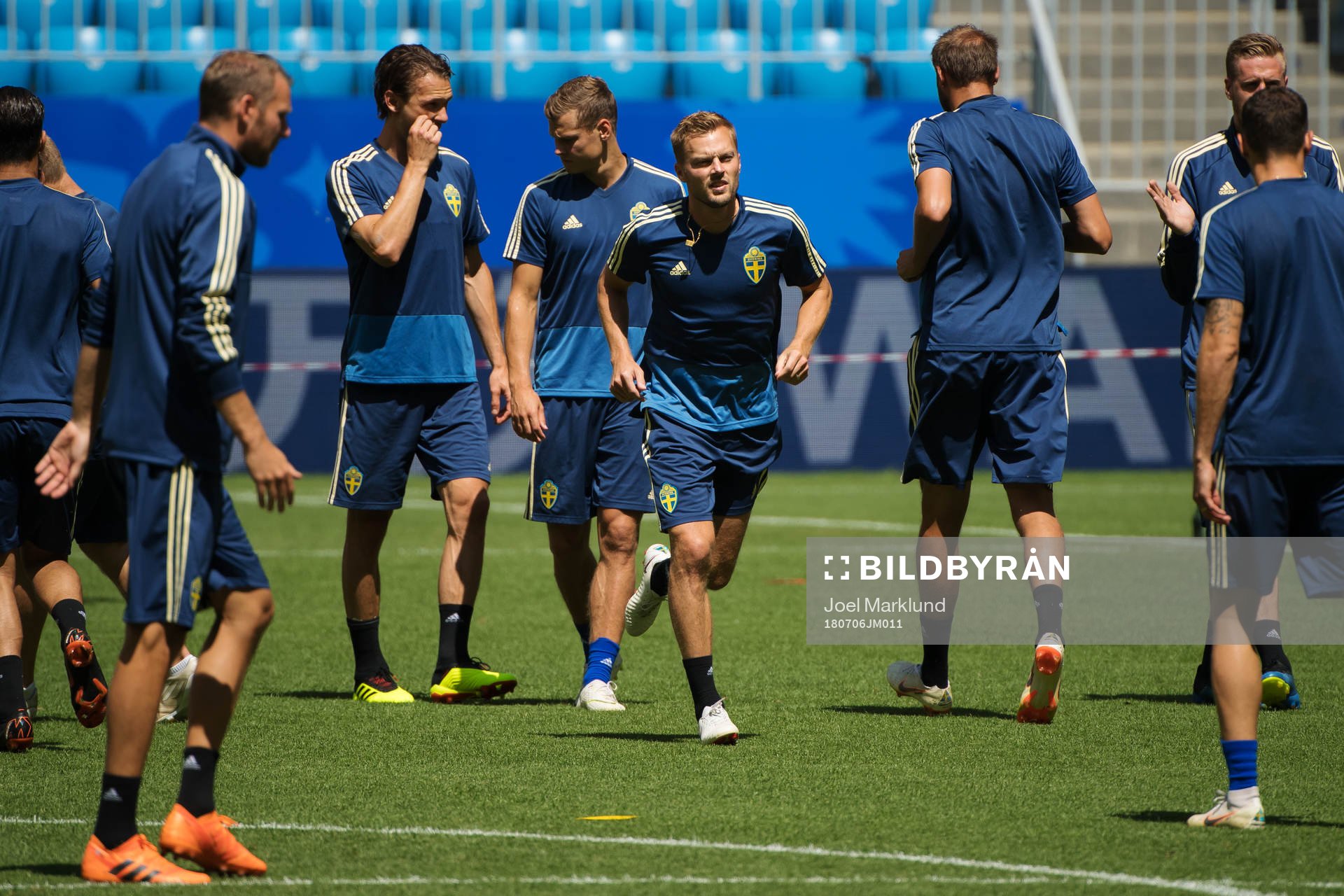 Sebastian Larsson of the Swedish national football team at