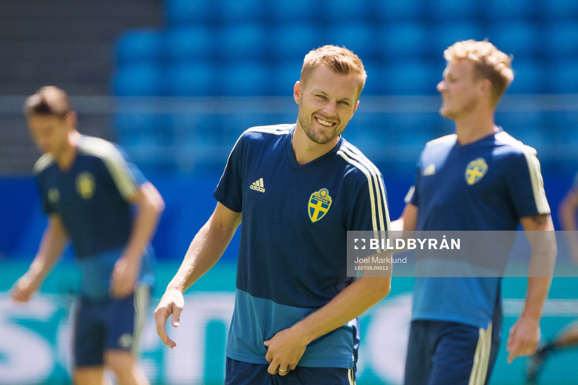 Sebastian Larsson of the Swedish national football team at