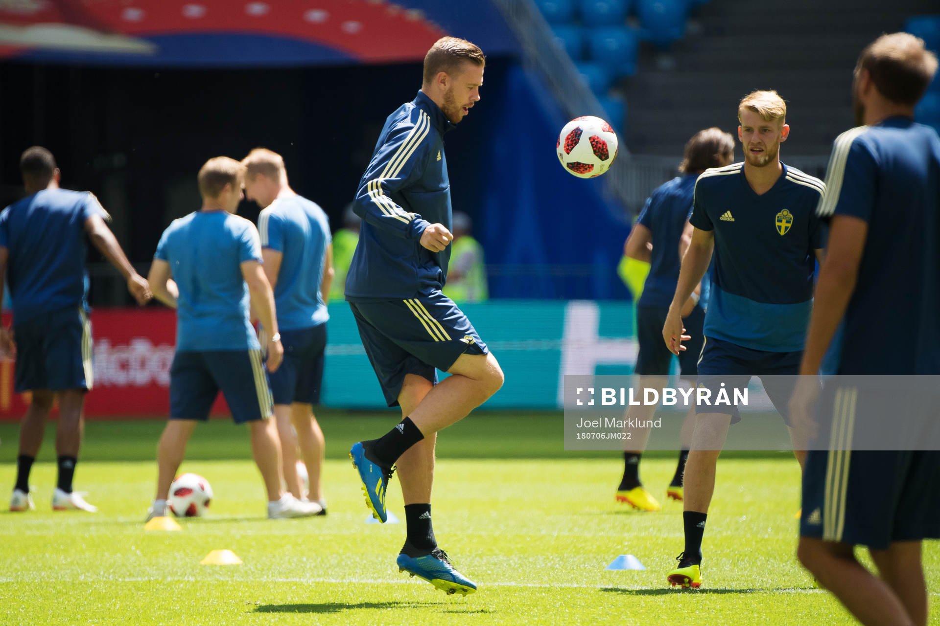 Pontus Jansson of the Swedish national football team at a