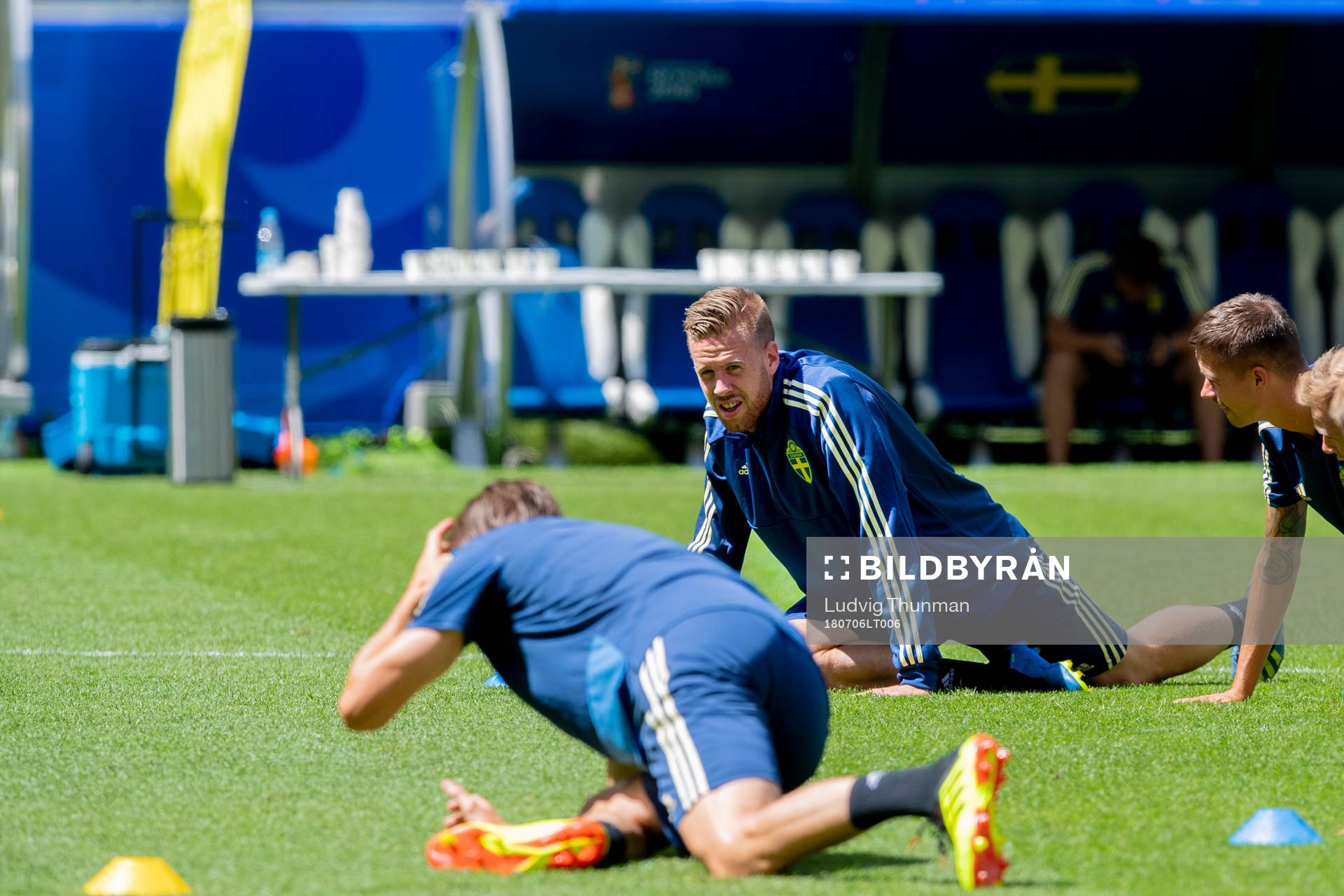 Pontus Jansson of the Swedish national football team at a