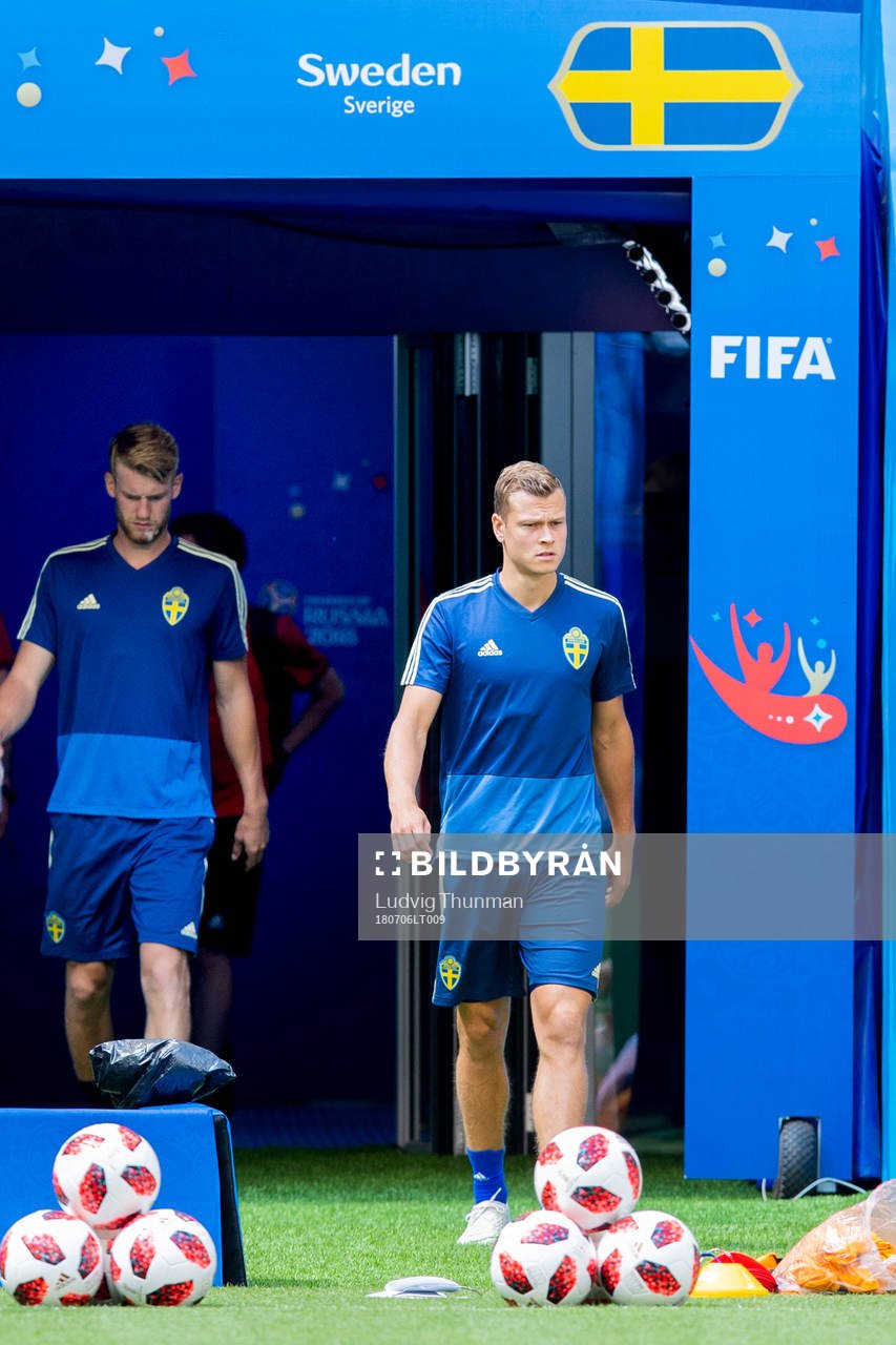 Filip Helander och Viktor Claesson of the Swedish national