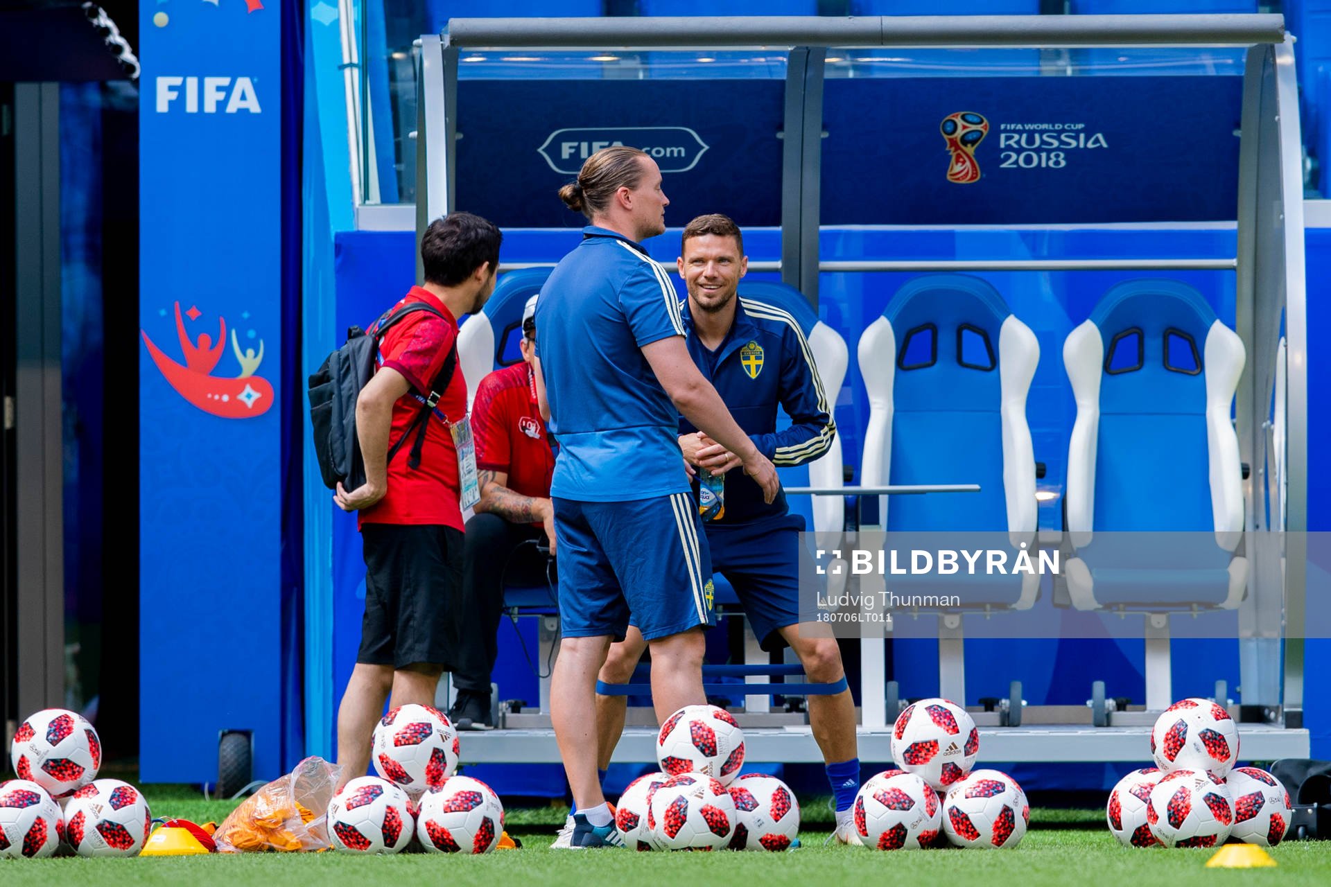 Marcus Berg of the Swedish national football team at a