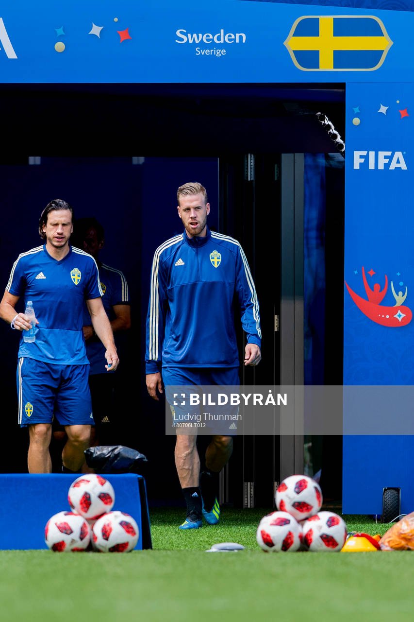 Gustav Svensson and Pontus Jansson of the Swedish national