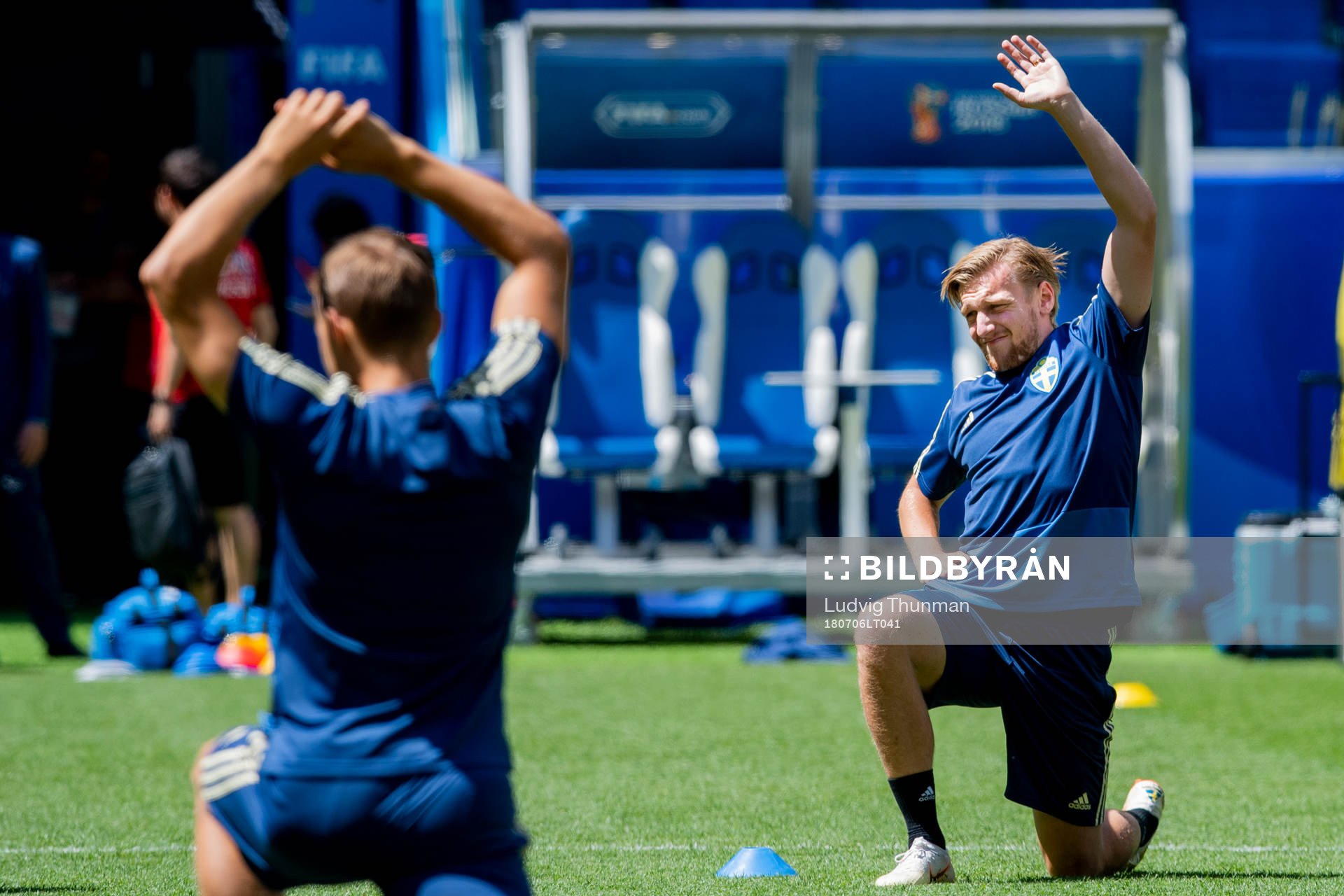 Emil Forsberg of the Swedish national football team at a