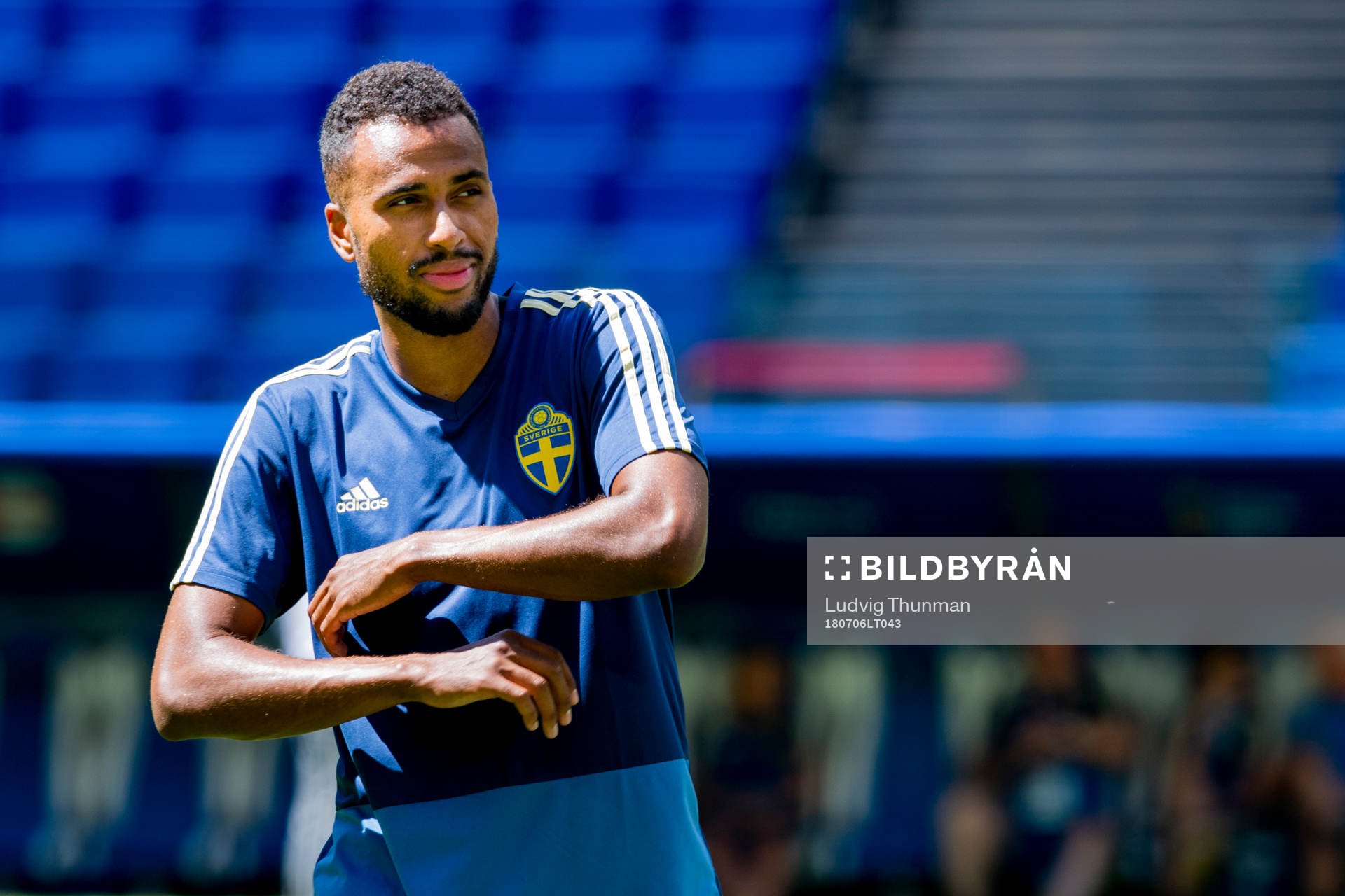 Isaac Kiese Thelin of the Swedish national football team at