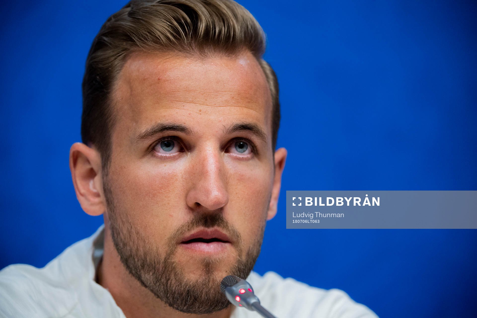 Harry Kane of the English national football team at a press