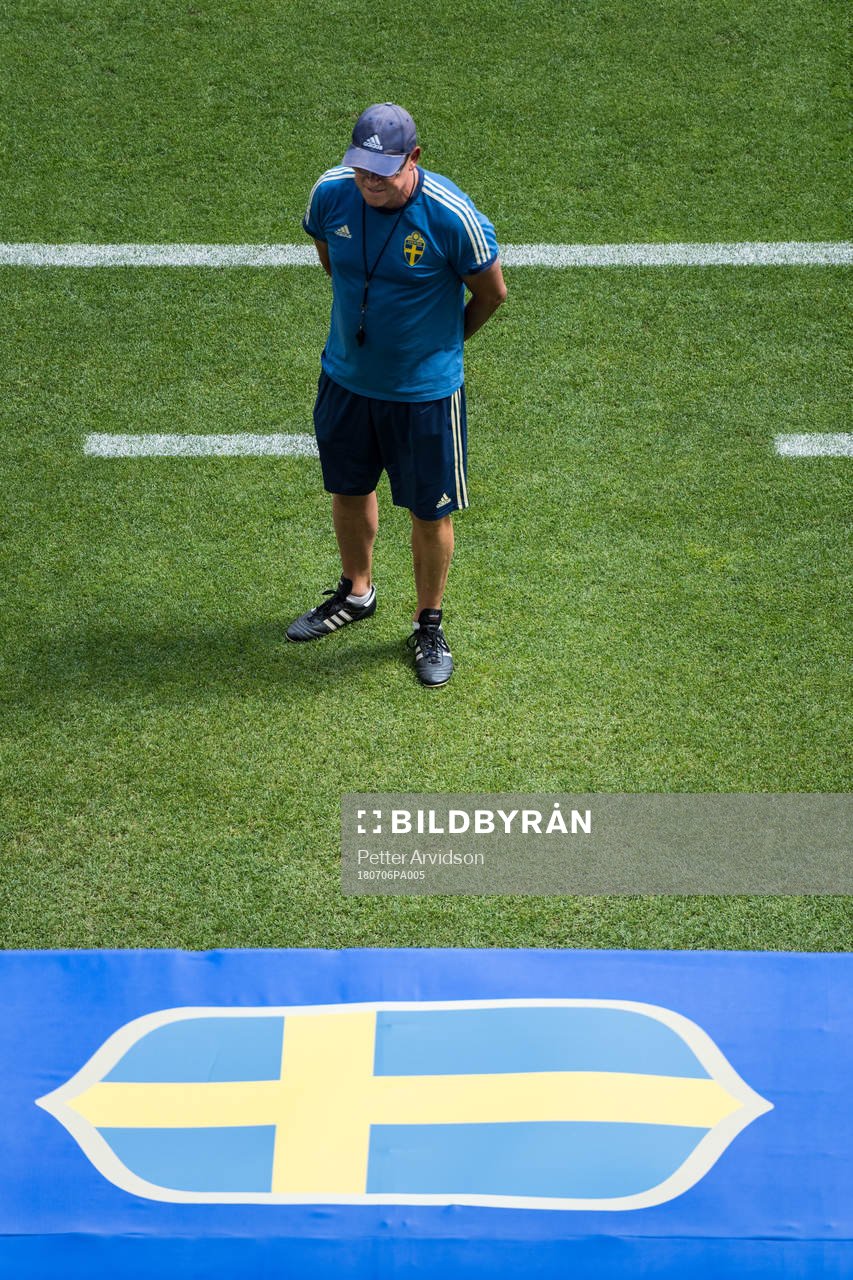 Head coach Janne Andersson of the Swedish national football