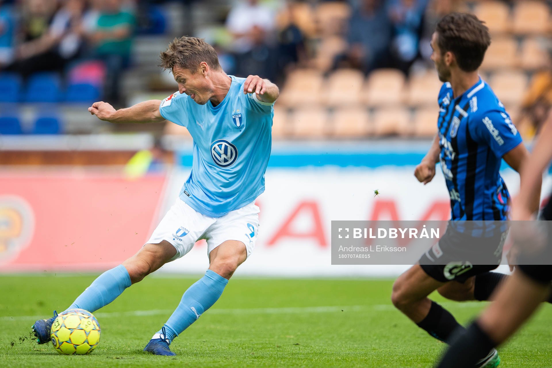 Malmö FFs Markus Rosenberg gör 0-1-målet