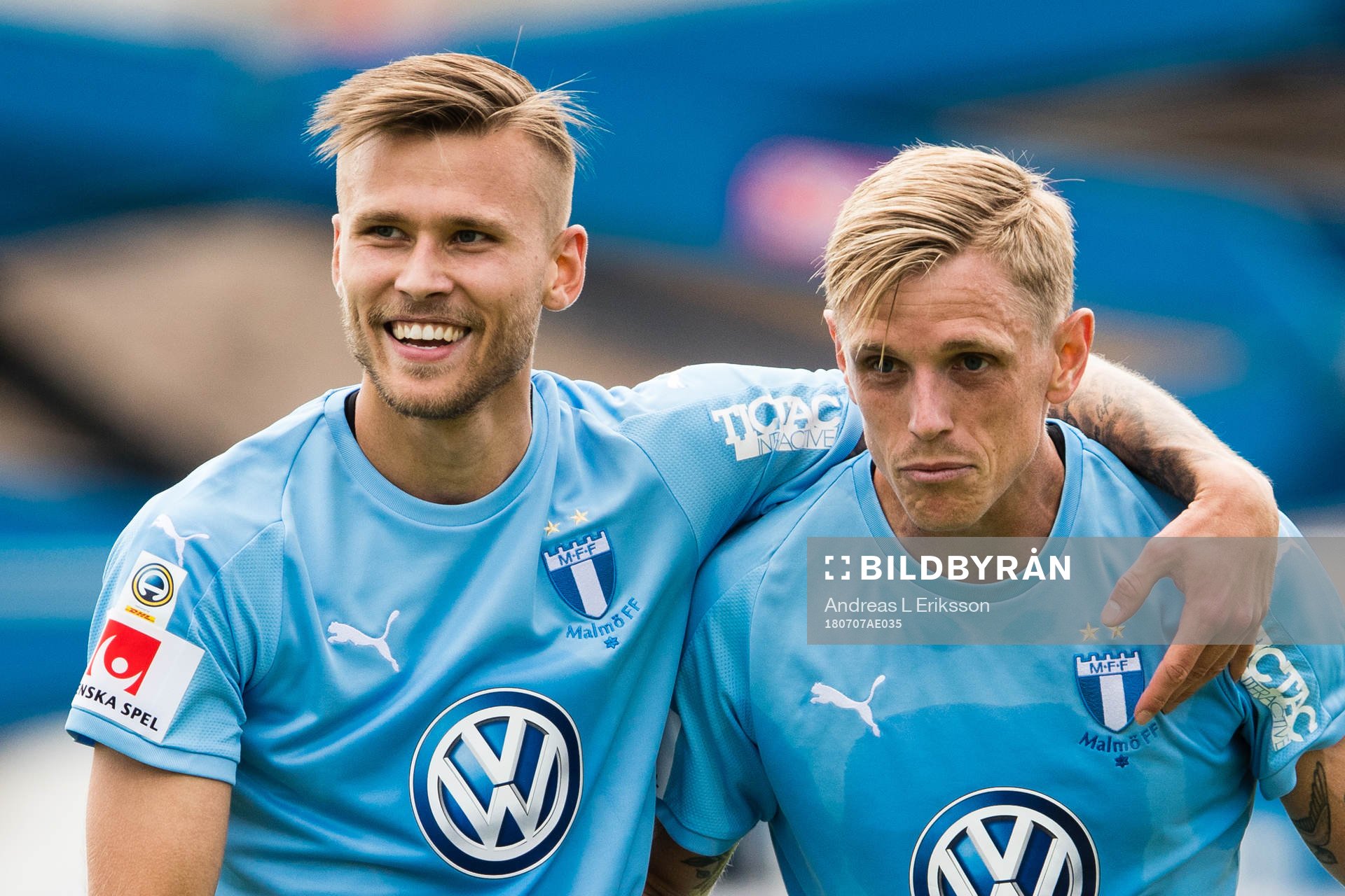 Malmö FFs Arnór Ingvi Traustason jublar
