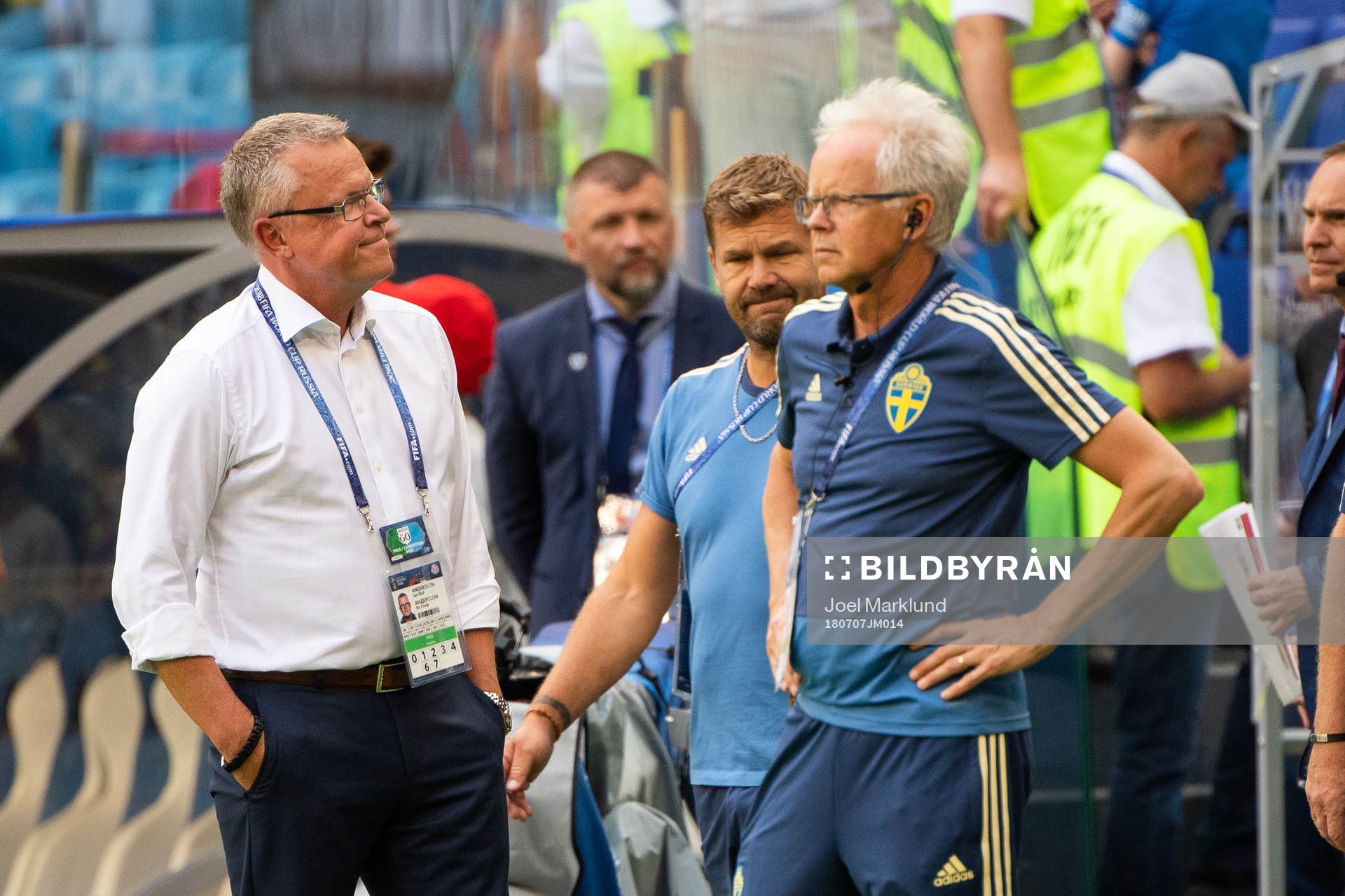 Head coach Janne Andersson of Sweden prior to the FIFA