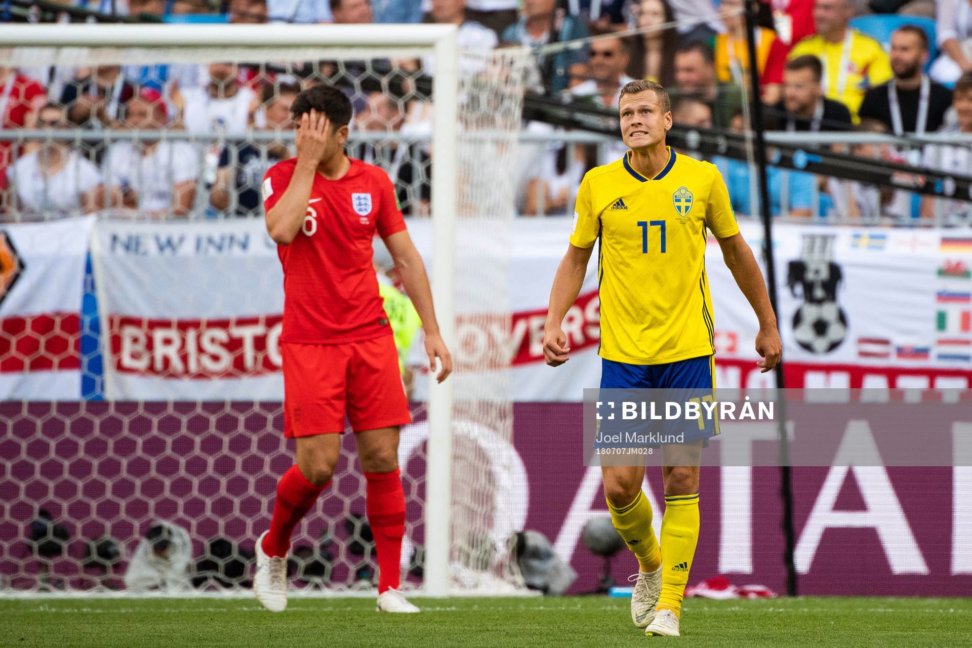 Viktor Claesson of Sweden looks dejected